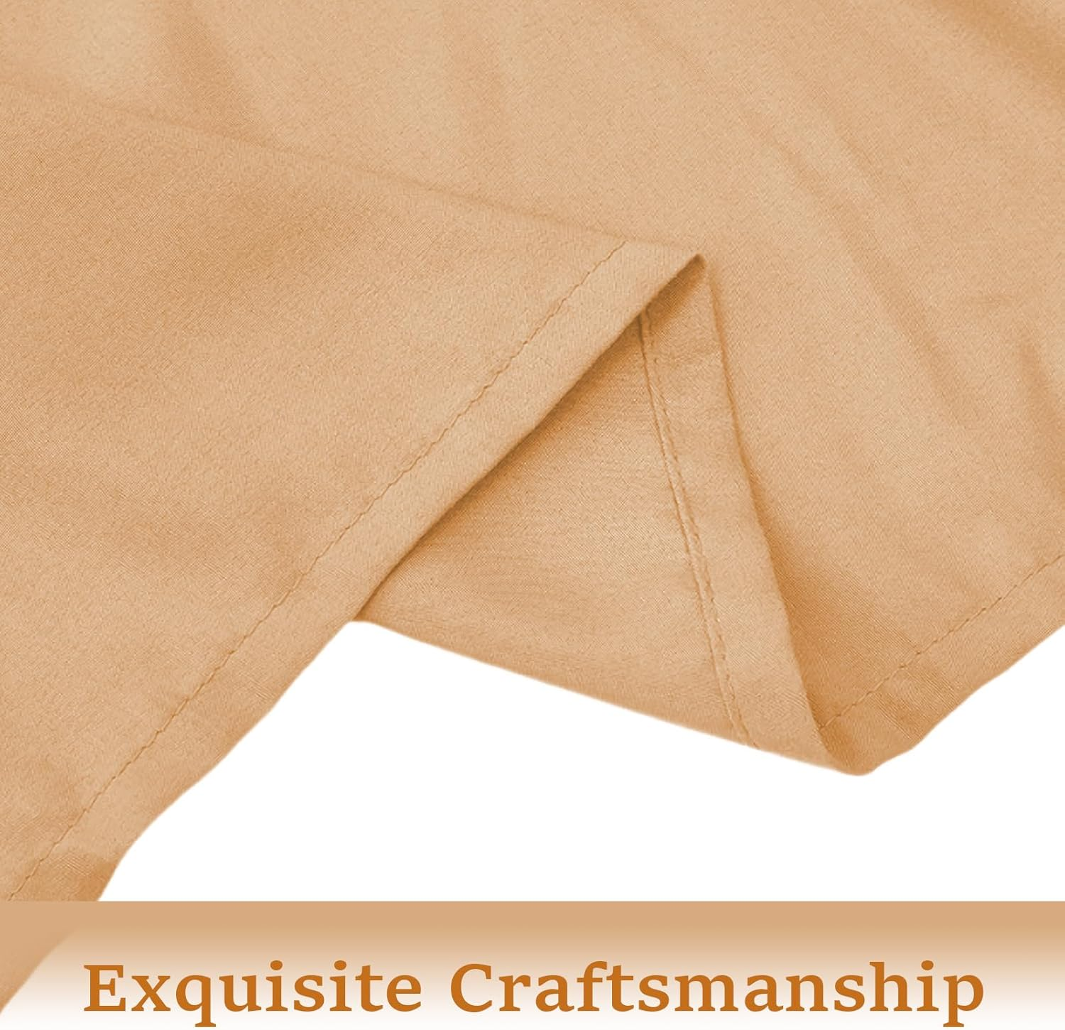 Wrap around Bed Skirts for Beds Drop, Adjustable Elastic Dust Ruffles Queen King Full Twin Bedskirts Machine Washable (Beige, Full) image number 6