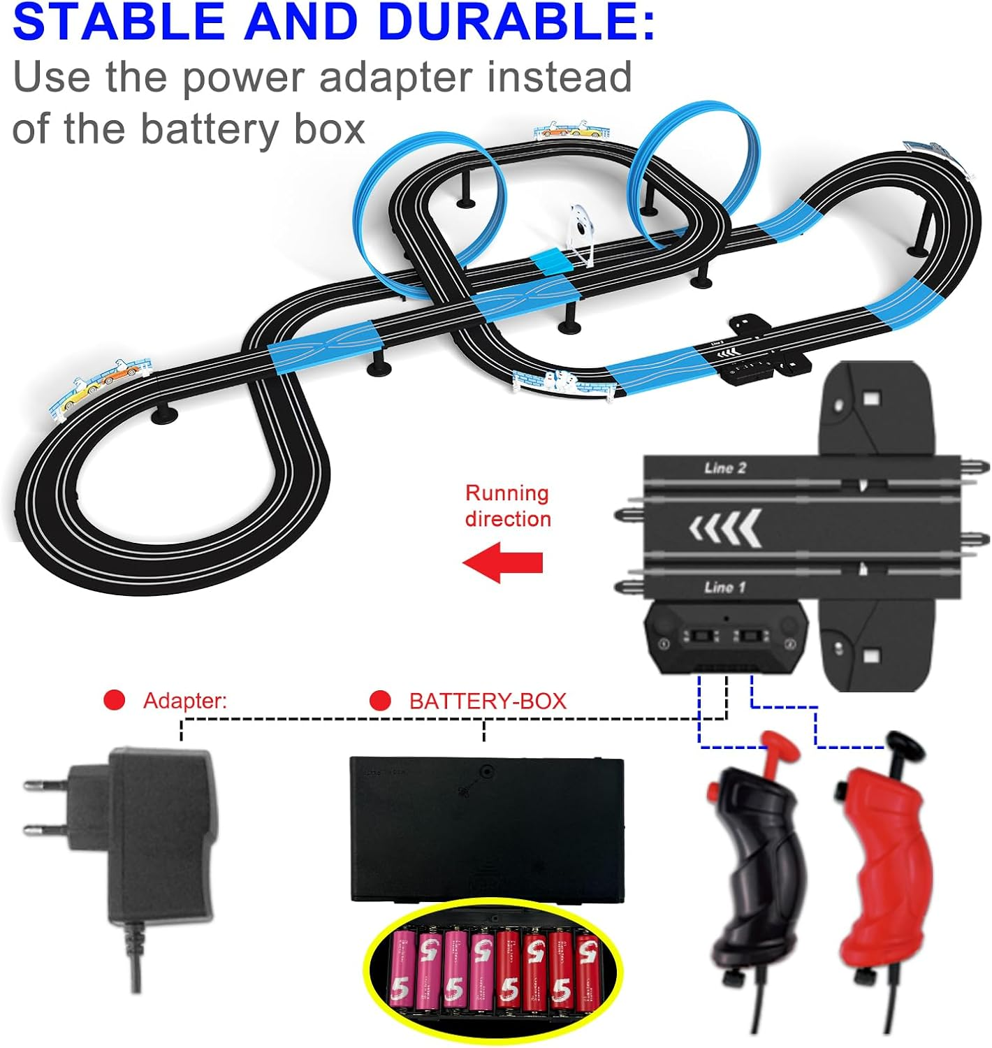 AGM MASETCH High Speed Series Tram Dual Track Set (TR-01) image number 6
