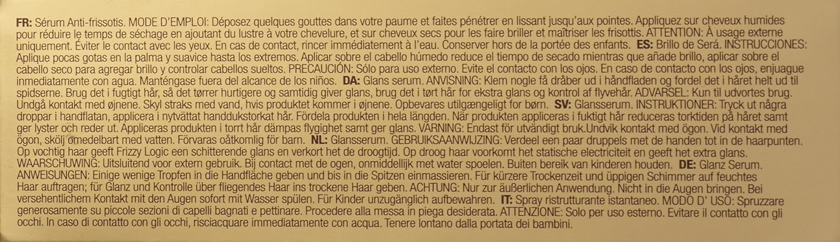 Original & Mineral Frizzy Logic Shine Serum, 50 Ml image number 1