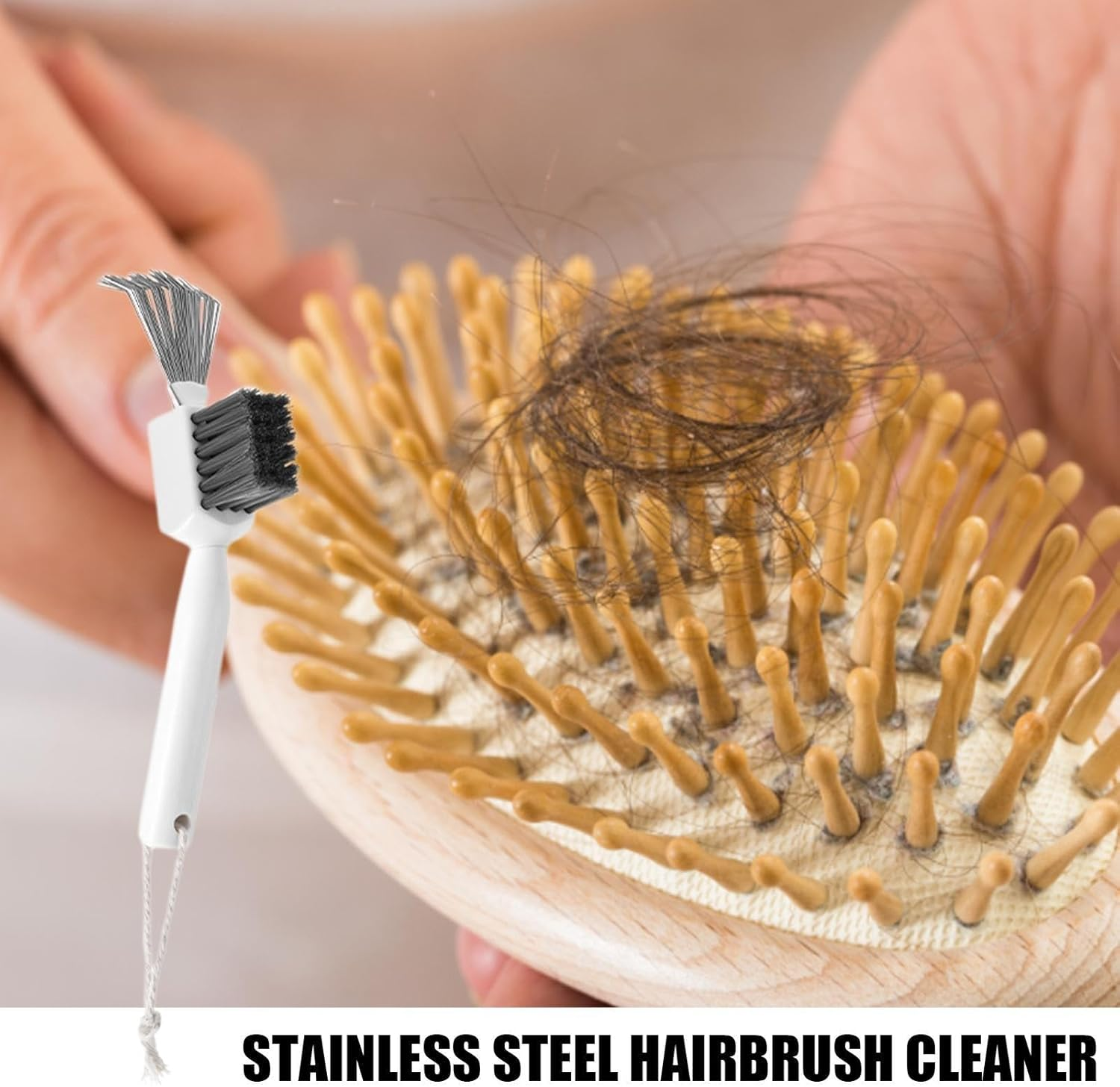 Hair Brush Cleaning Tool | Handle Hair Brushes Comb Cleaner Comb Cleaning,Dirt Brush Tool Comb Cleaning Brush Cleaner Tool for Hair Salon Travel Puchen image number 3