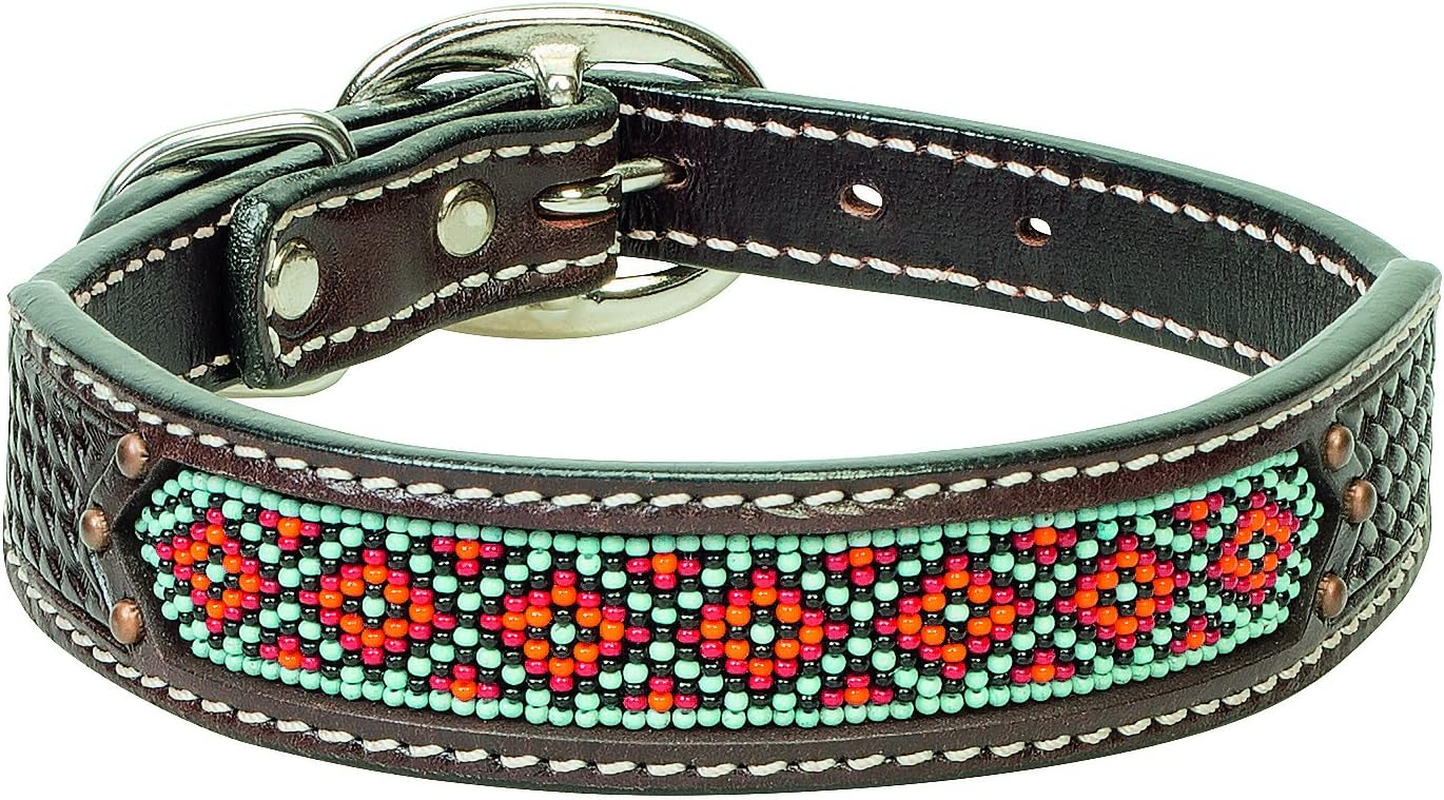 Weaver Pet Beaded Basket Weave Dog Collar