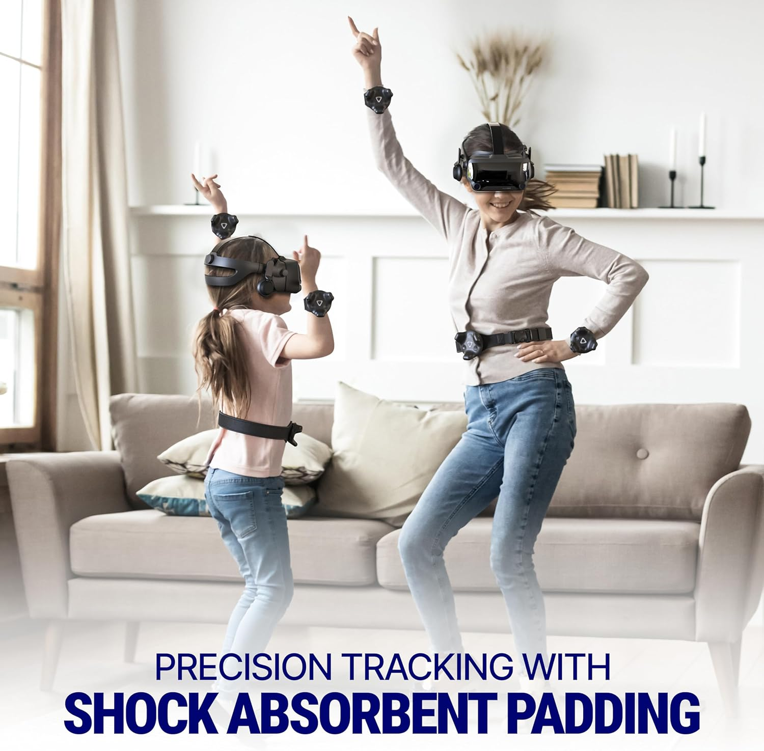 Skywin VR Tracker Bundle for HTC Vive - Adjustable Belt and Hand Straps for Waist and Full-Body Tracking in Virtual Reality (1 Belt and 2 Hand Straps) image number 4