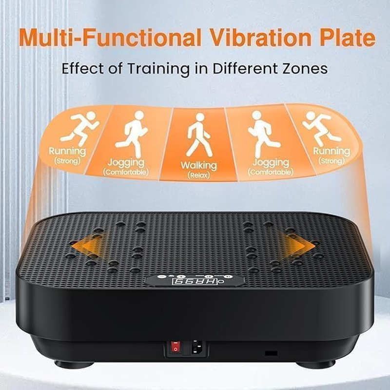 Vibration Plate Exercise Machine Lymphatic Drainage, Portable Full Body Vibration Platform Machine for Weight Loss, Full Body Workout Vibrate Fitness Platform