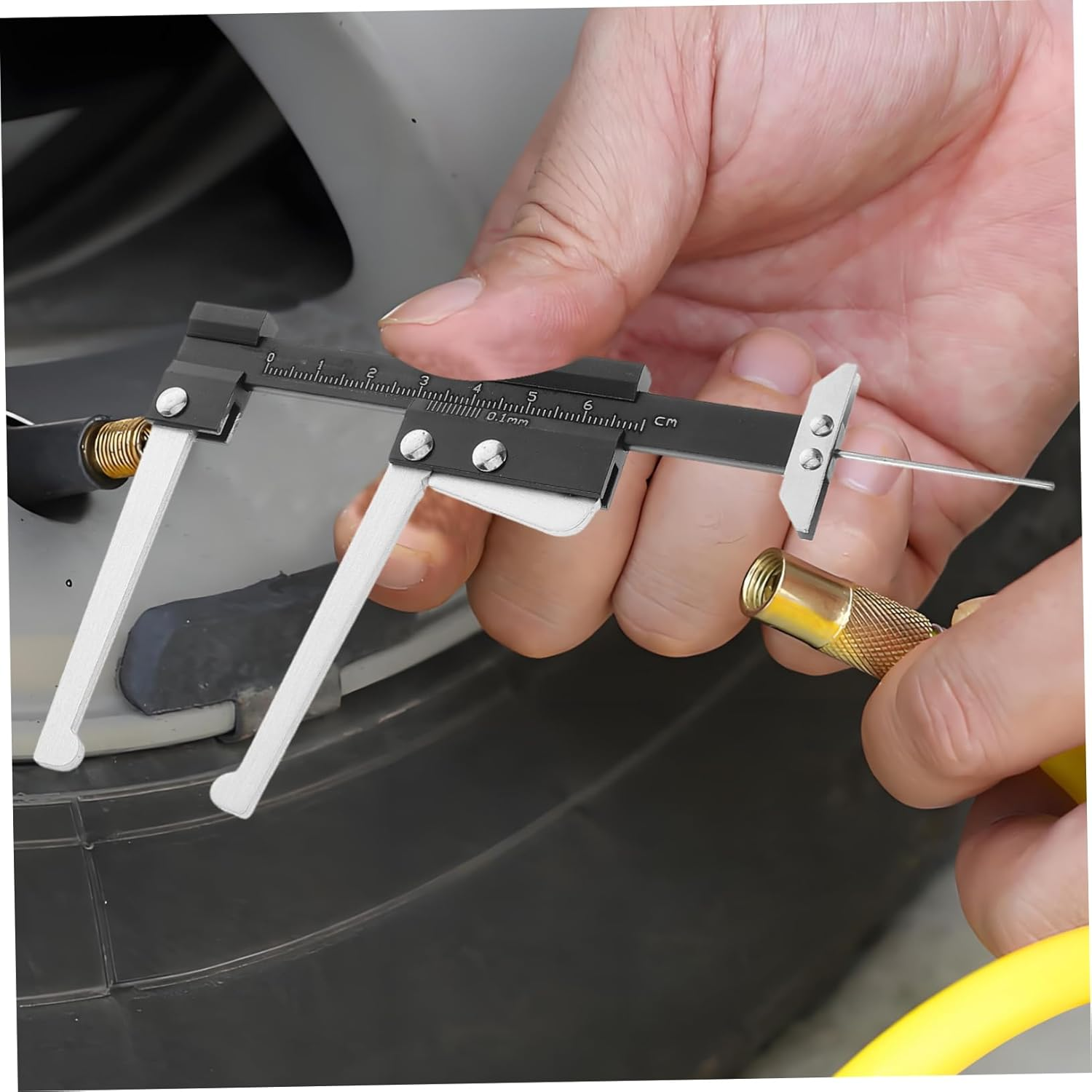 GLEAVI Precise Tire Tread Depth Gauge Tool for Accurate Tire Wear Measurement and Brake Disc Thickness Essential Auto Maintenance Equipment for Cars Motorcycles and Trucks image number 5