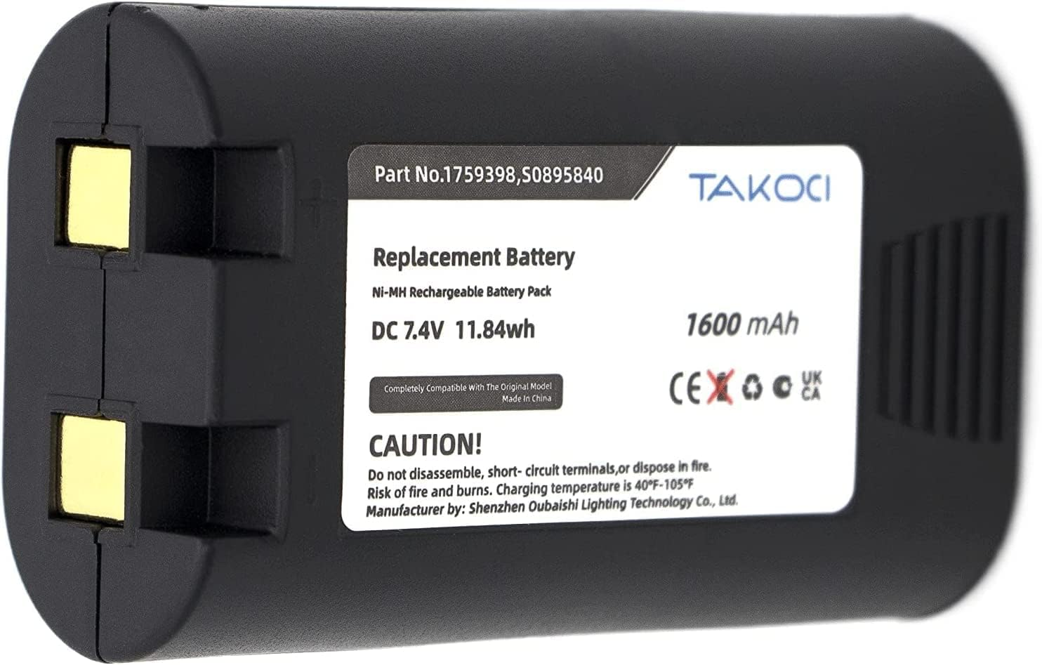 Replacement Battery for DYMO Labelmanager 360D 420P Rhino 4200 5200 Fits Part No S0915500 S0879530 S0895840 7.4V/1600Mah image number 3