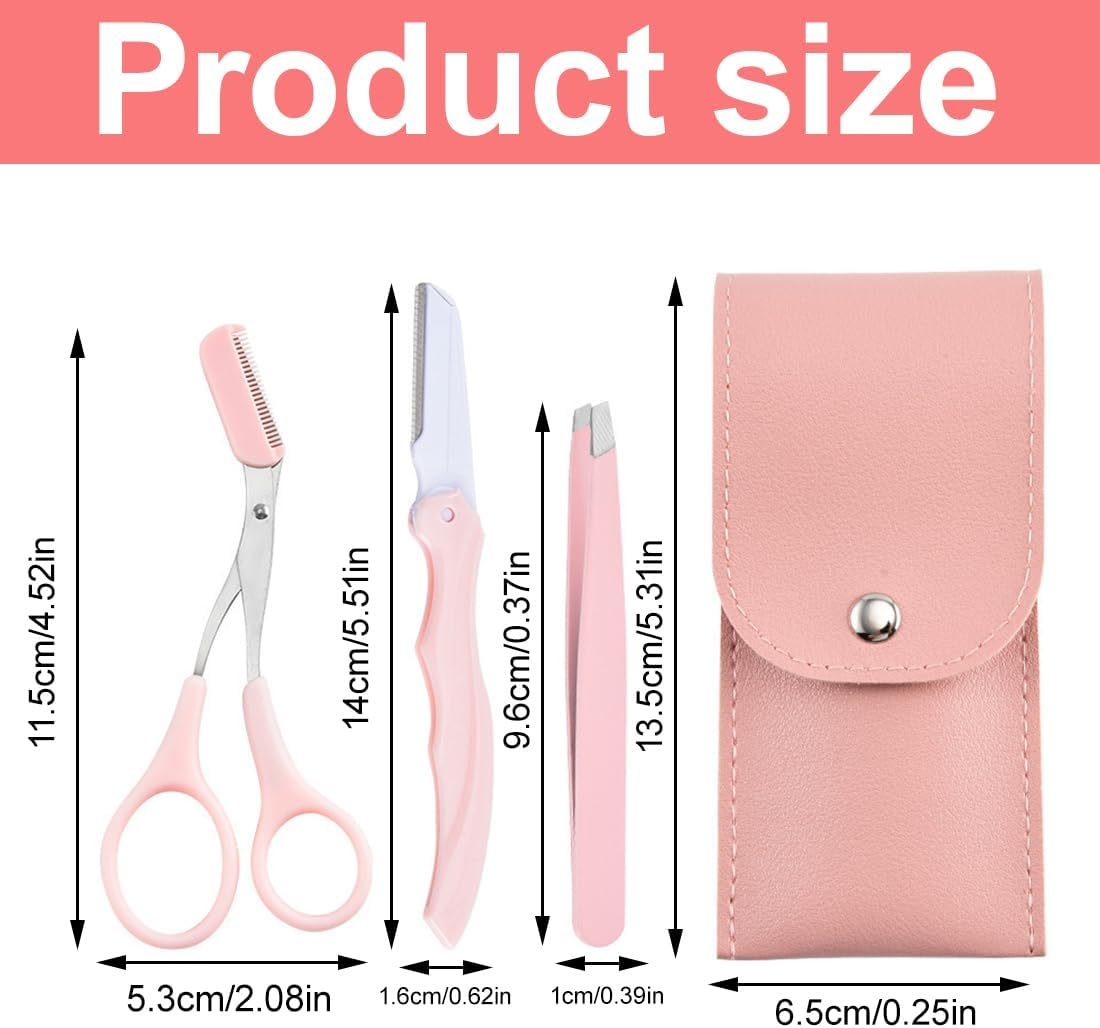 Pack of 3 Eyelash Comb with Protective Lid Eyelash Comb Eyebrow Eyelash Eyebrow Brush Double Sided Make up Eyelash Brush Eyebrow Brush with Comb for Women Cosmetic Tools