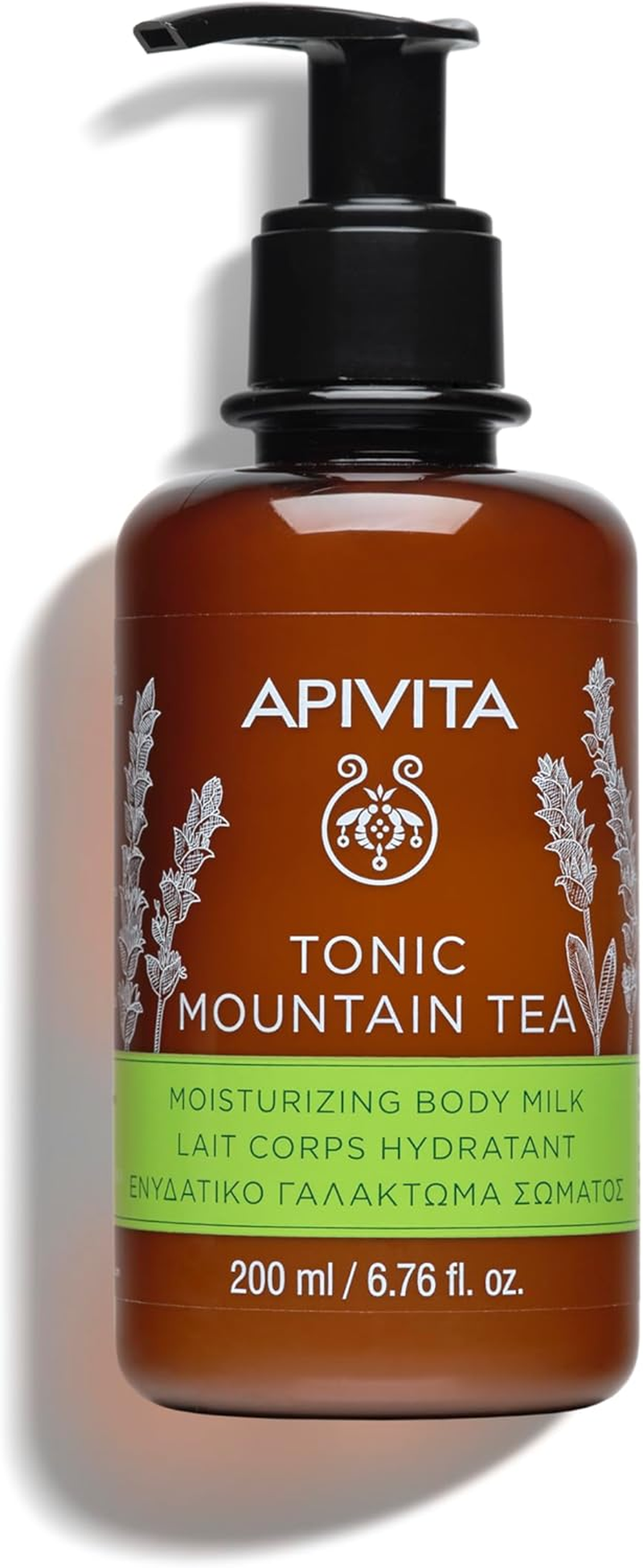 APIVITA Tonic Mountain Tea Moisturizing Body Milk 6.76 Fl.Oz. | Energizing & Revitalizing Body Moisturizer for All Skin Types | Shea Butter Lotion That Moisturizes In-Depth & Nourishes the Body image number 3