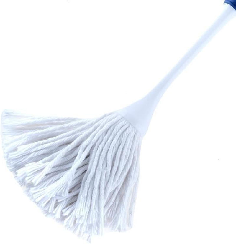 LEDON Dish Mop Cotton Head with TPR and Plastic Handle - 38Cm Soft Multi-Purpose Cleaning Brush for Kitchen, BBQ Basting, Glassware, Jars