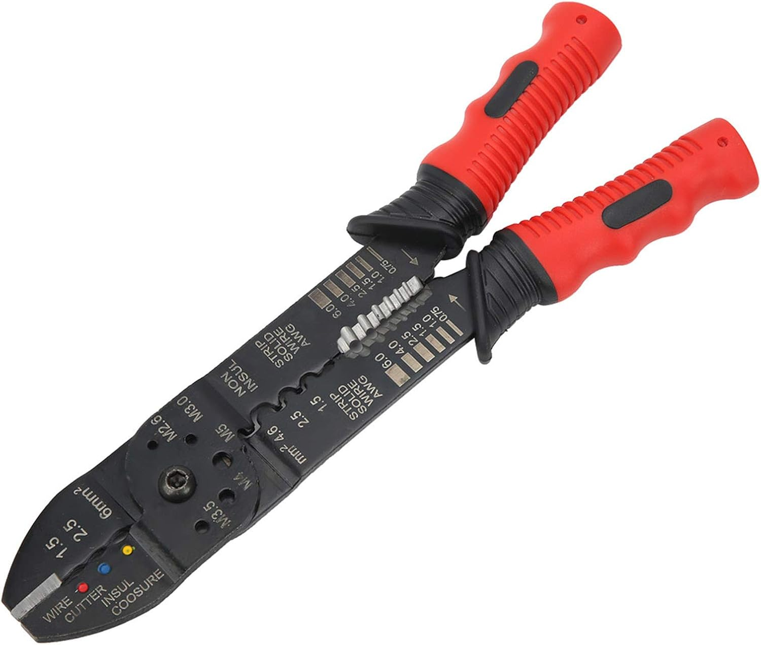 Crimper, Carbon Steel Blades with Crimping Tool, Crimp Insulated Terminals/Non-Insulated Terminals/Connectors/Plug-In Connectors, for Industrial Supplies image number 6