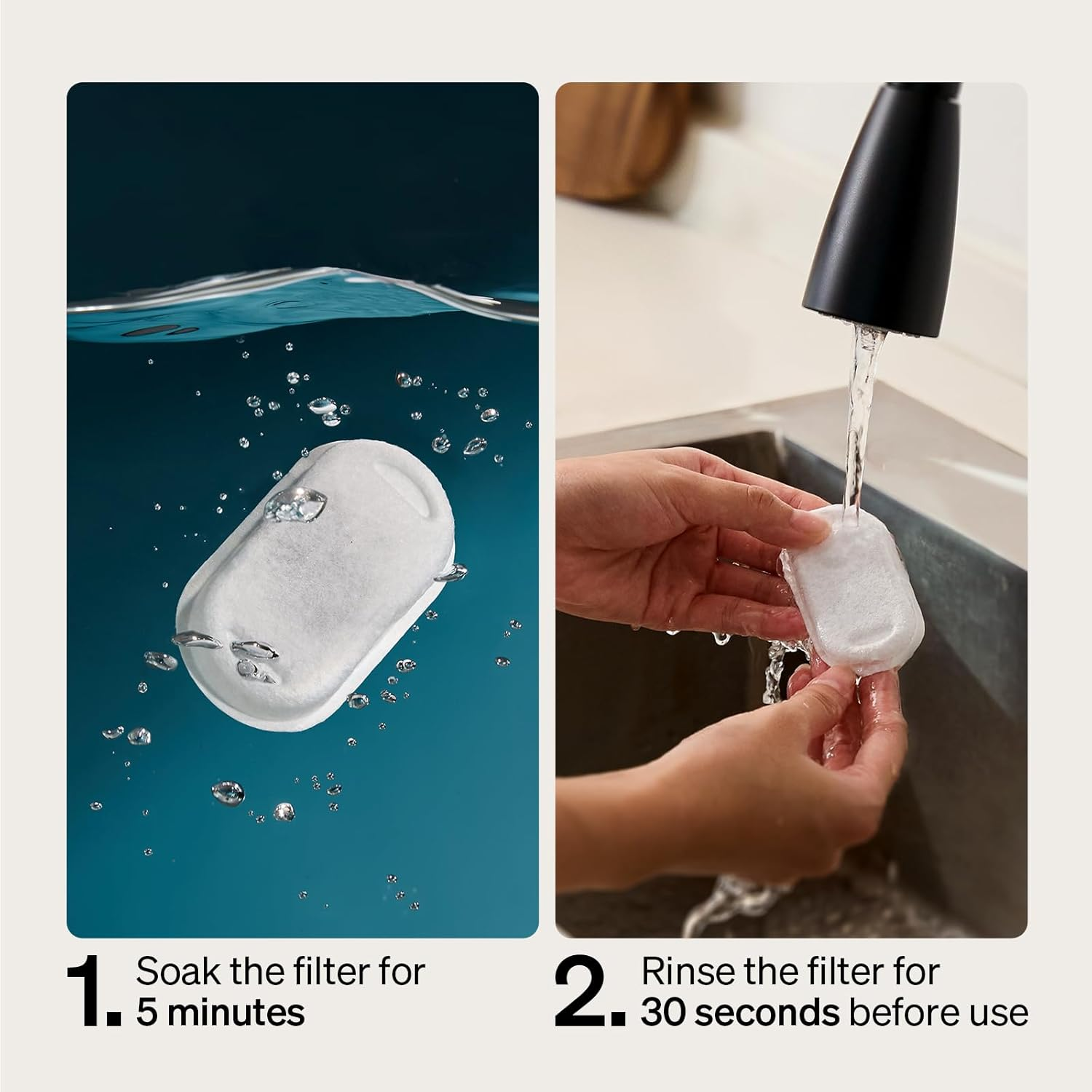 PETLIBRO 4/8 Packs Replacement Filters for Stainless Steel Cat Water Fountain PLWF003 & PLWF006, 2/4 Months Set of Replacement Filters Fot Pet Water Fountain Stainless Steel