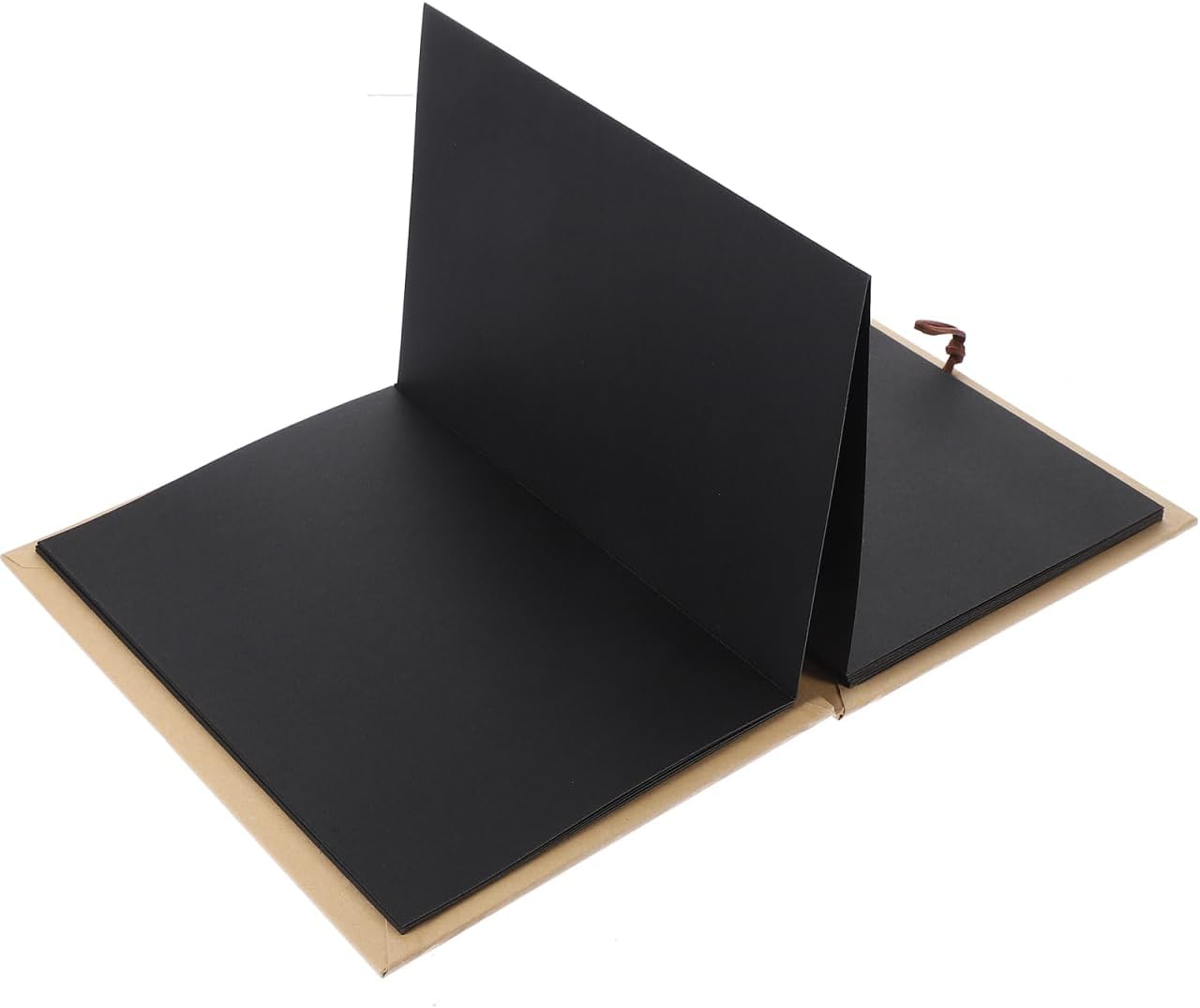 Hardcover Photo Albums, DIY Scrapbook Albums, Stretchable Folding Photos Collection for Wedding Anniversary Valentines Day (6 X 8, 36 Page, Black Pages)