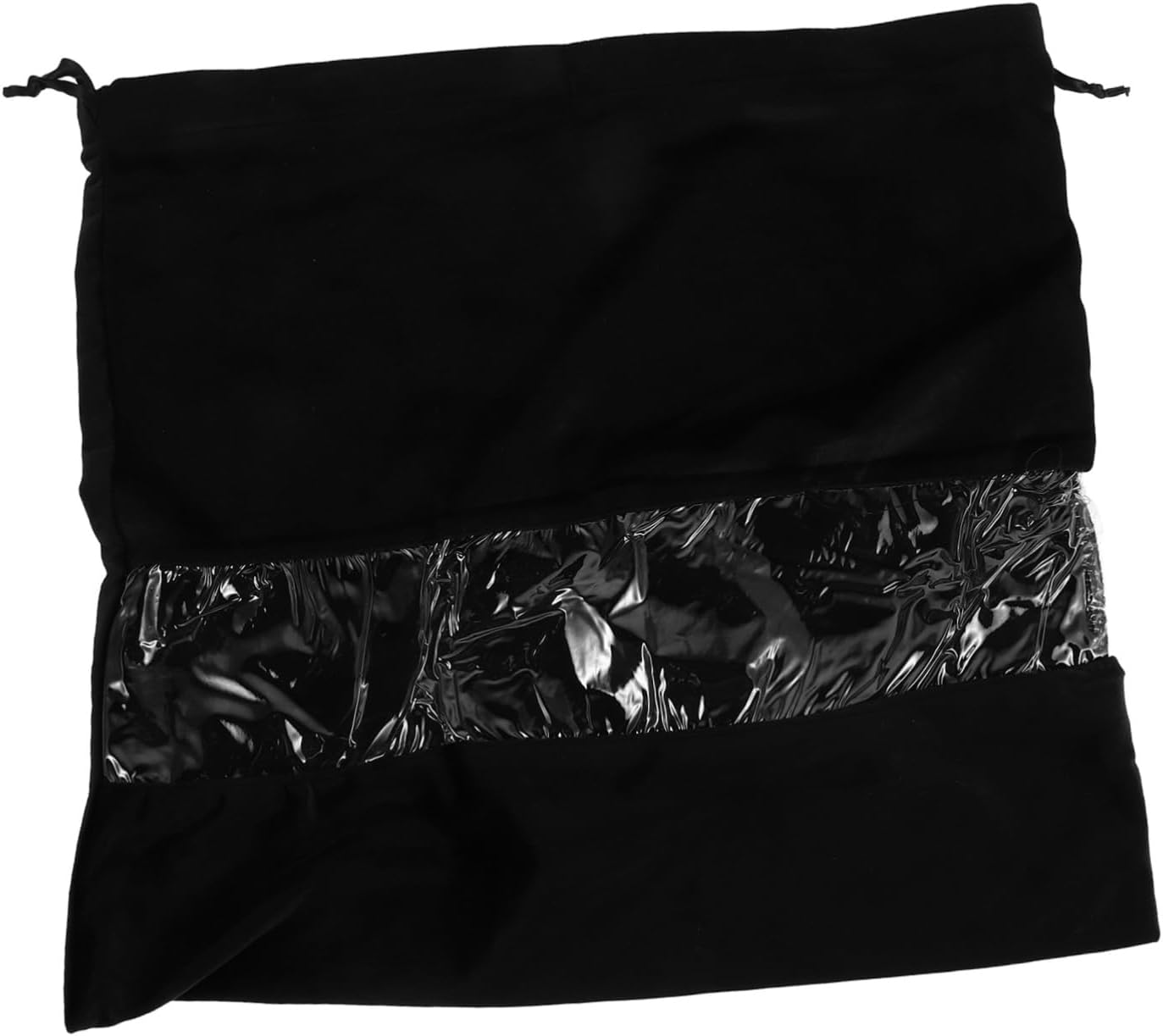 GANAZONO Transparent Drawstring Hair Dryer Bag for Travel Lightweight Protective Dust Pouch for Accessories Clothes Makeup Portable Small Storage Organizer