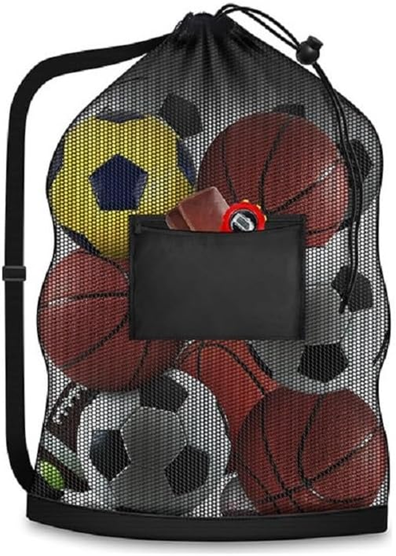 Soccer Ball Bag for Coaches and Players Sports Equipment with Shoulder Strap Mesh Bag for Equipment image number 1