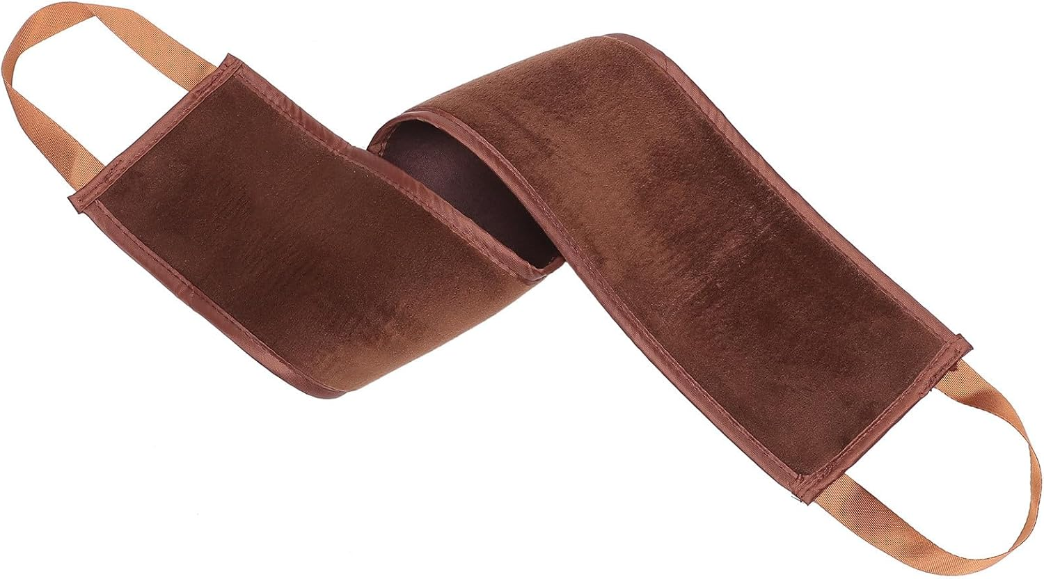 TEHAUX Back Lotion Wiping Belt for Sunscreen Body Care Brown Back Massage Strap for Tanning Moisturizing Suitable for Self-Tanning and Skincare