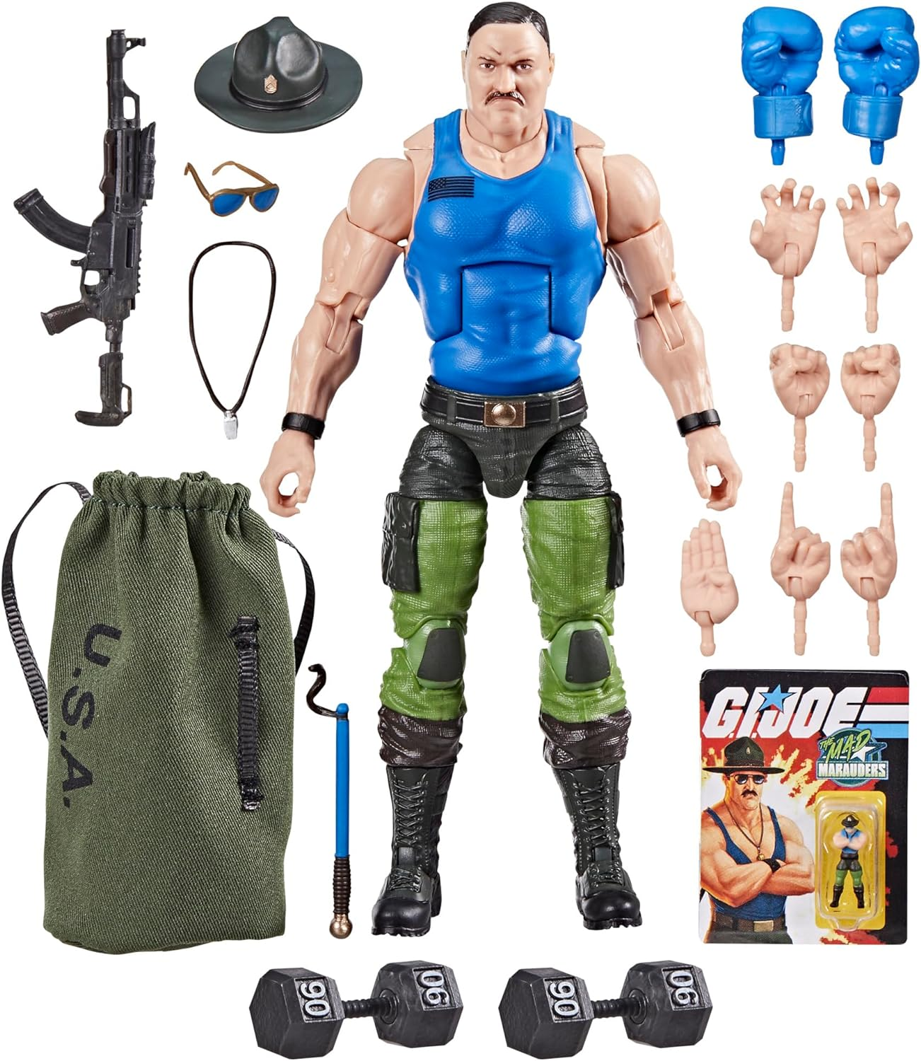 G.I. Joe Classified Series #129, Mad Marauders SGT Slaughter, Collectible 6 Inch Action Figure with 18 Accessories image number 3