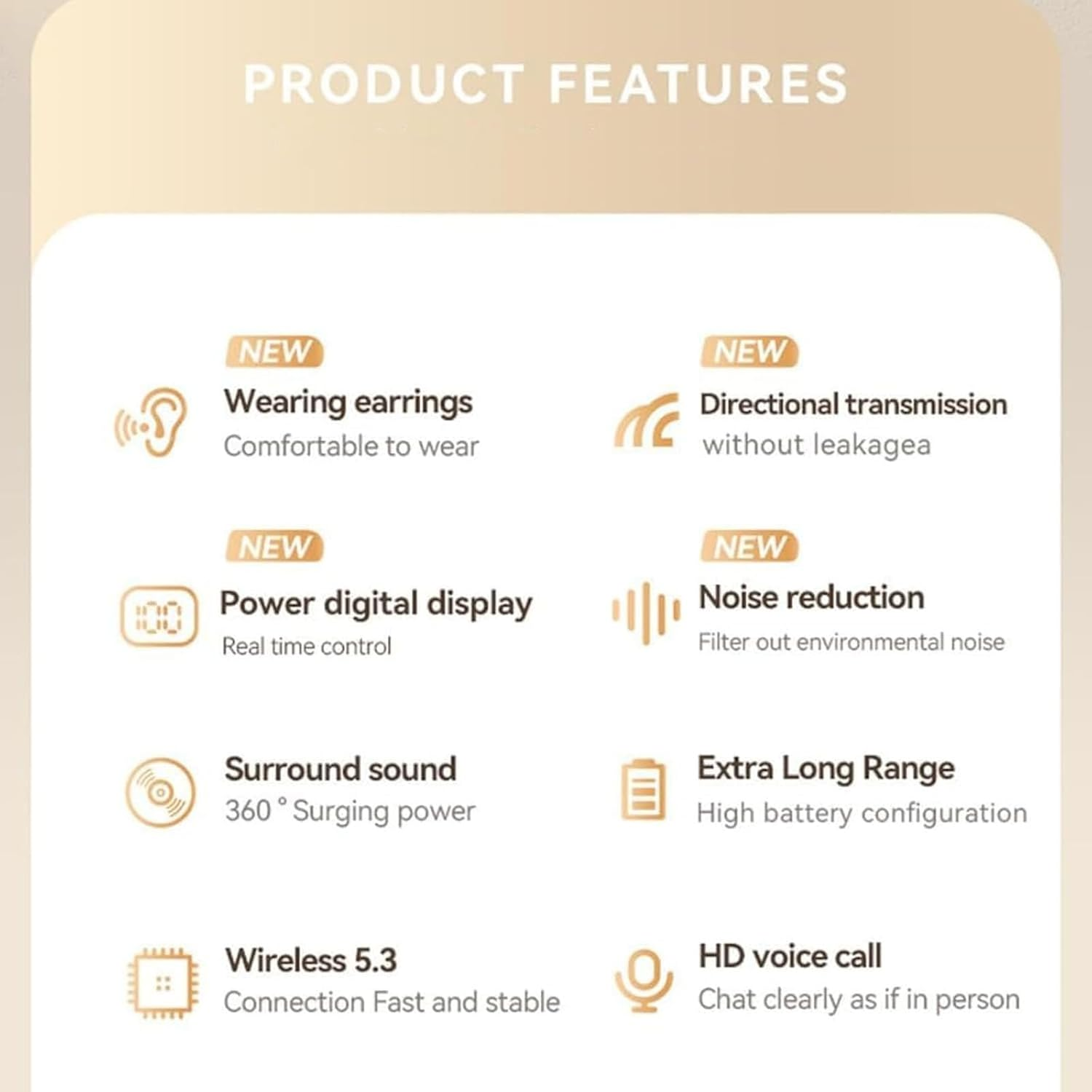 2025 Vital Translate Buds, Wireless Smart Vital Translate Buds Pro, Vital Brand Translation Earbuds Real Time, Supports 144 Languages with Noise Cancellation (Mix) image number 2