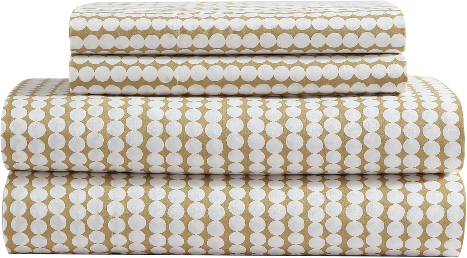 MARIMEKKO - King Sheets, Organic Cotton Bedding Set, Luxuriously Soft & Smooth Home Decor, GOTS Certified (Muru Beige, King) image number 3