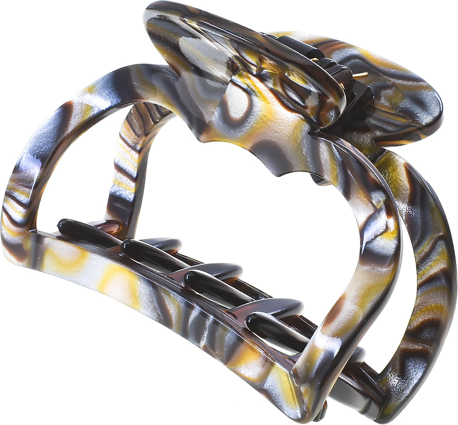 Camila Paris CP3593 French Hair Clip for Women, Small 2.5 Inch Handmade, Onyx, Girls Hair Claw Clips Jaw Fashion Durable Styling Hair Accessories for Women, Strong Hold No Slip Grip. Made in France image number 1