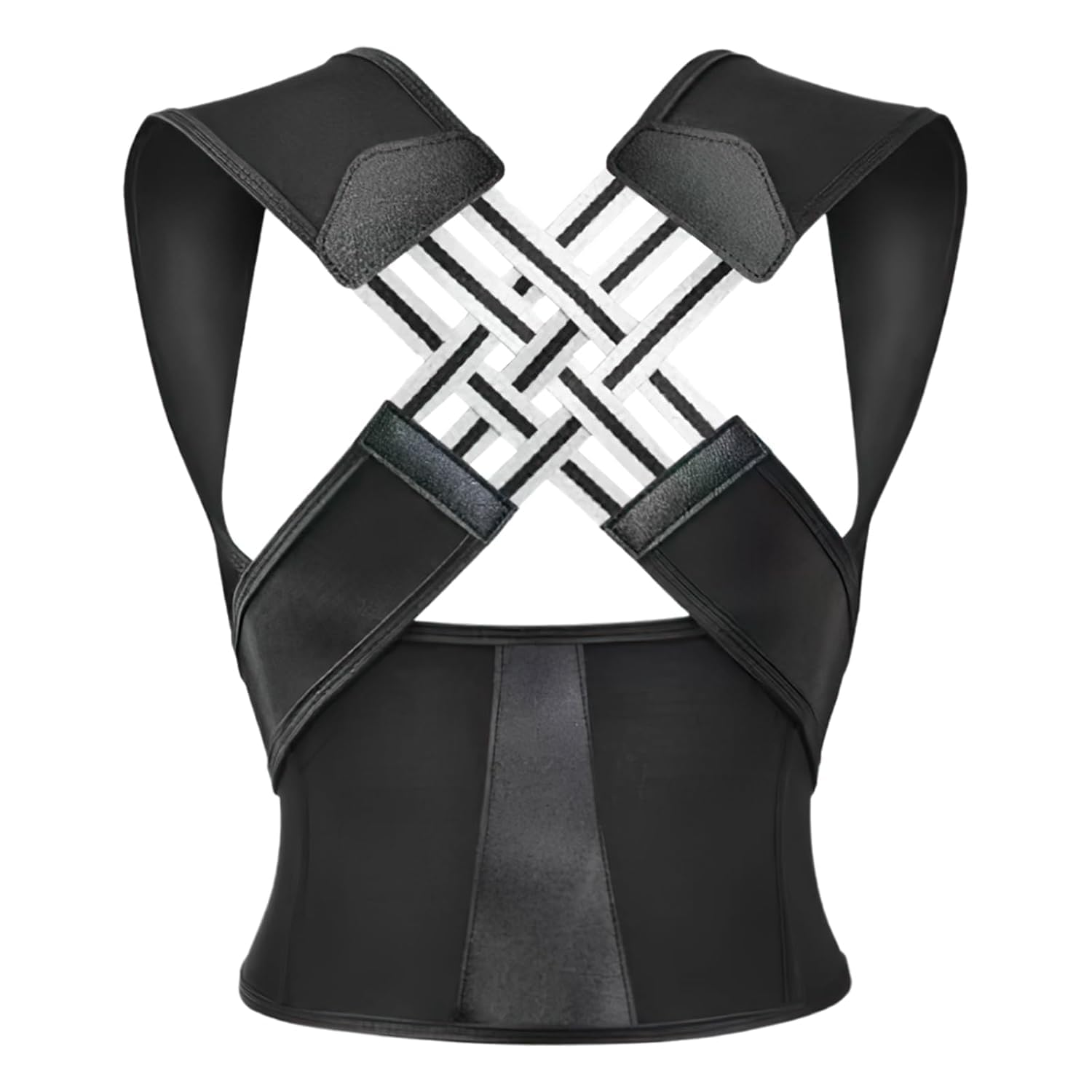 YSHIGUING Posture Corrector for Women Men, Stretchable Back Posture Corrector Belt for Relief Back Pain, Adjustable Shoulder Posture Corrector Upper Back Support for Office Home Gym (L) image number 1