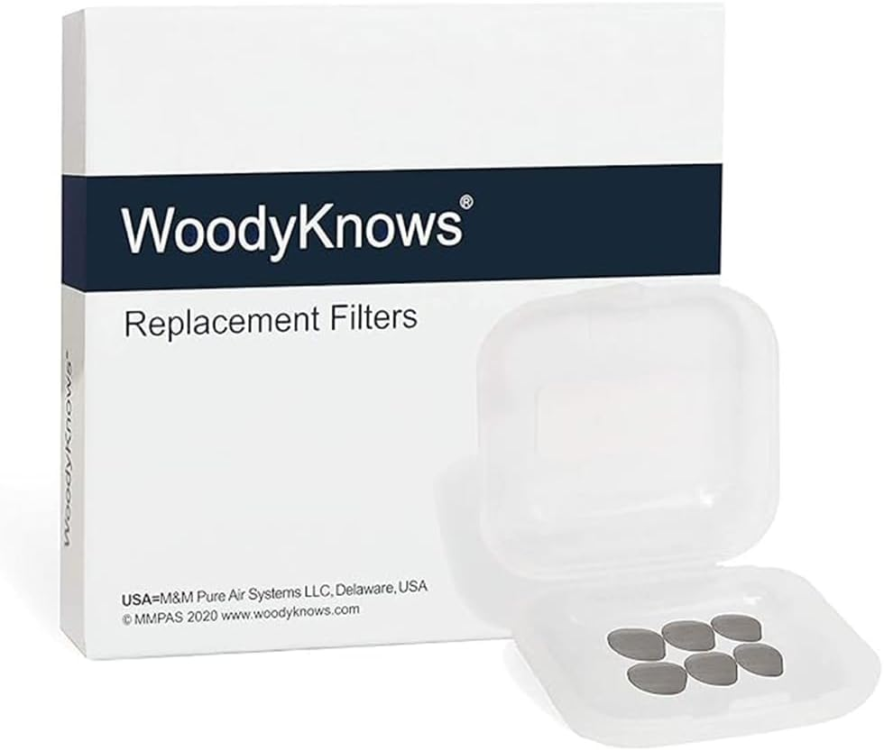 Woodyknows 3 Allerscreen Nasal Filters with 12 Pairs of Replacement Filters, Model 2024, Seasonal and Dust Allergies Aid (Large, 3 Filters+12 Replacements)