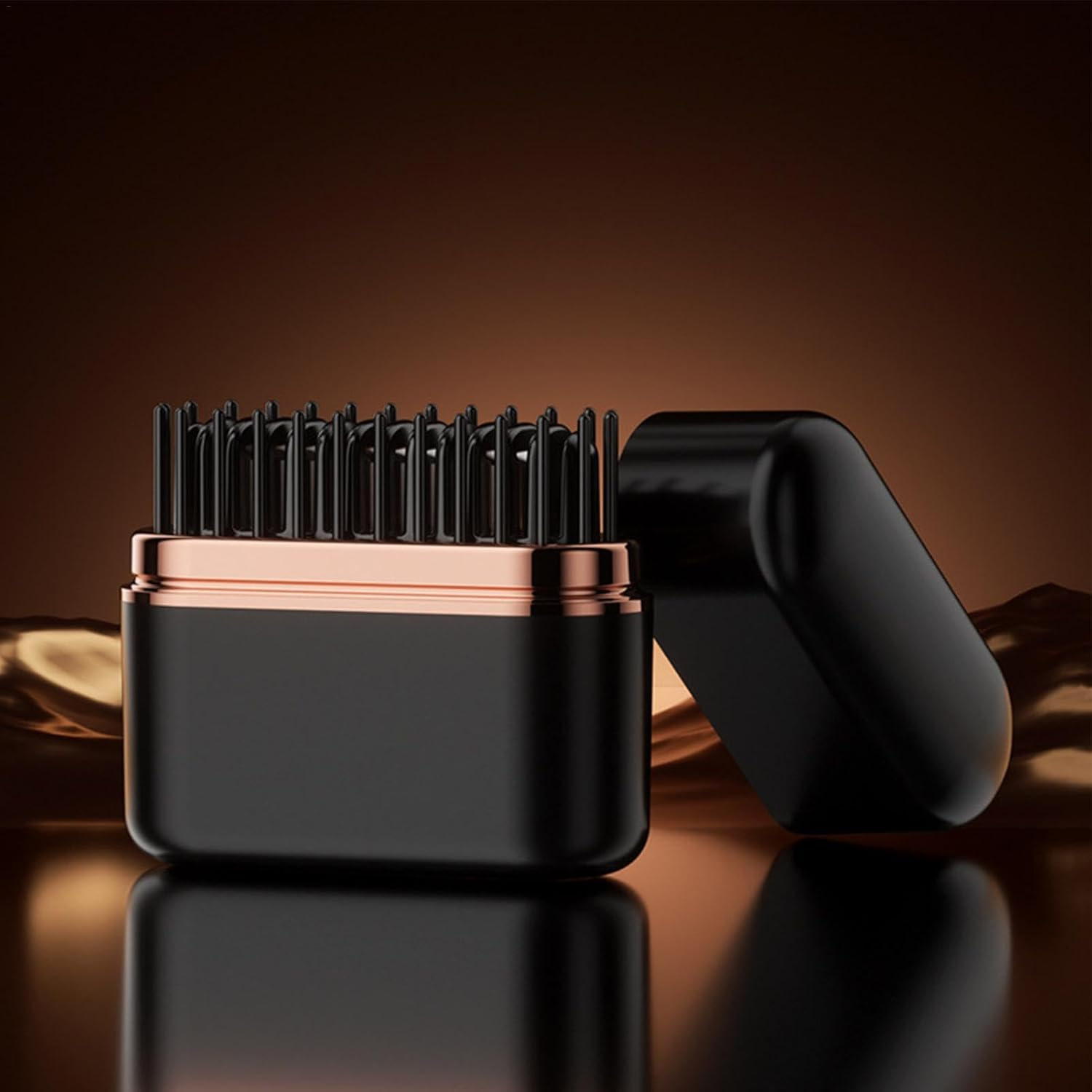 Uoqpty Hair Straightener Brush | Brush Straightener for Women with 3 Temp Settings,Hair Supplies, Portable Styling Comb, Ionic Hair Straightener Comb for Smooth Shiny Hair, Frizz Control image number 3