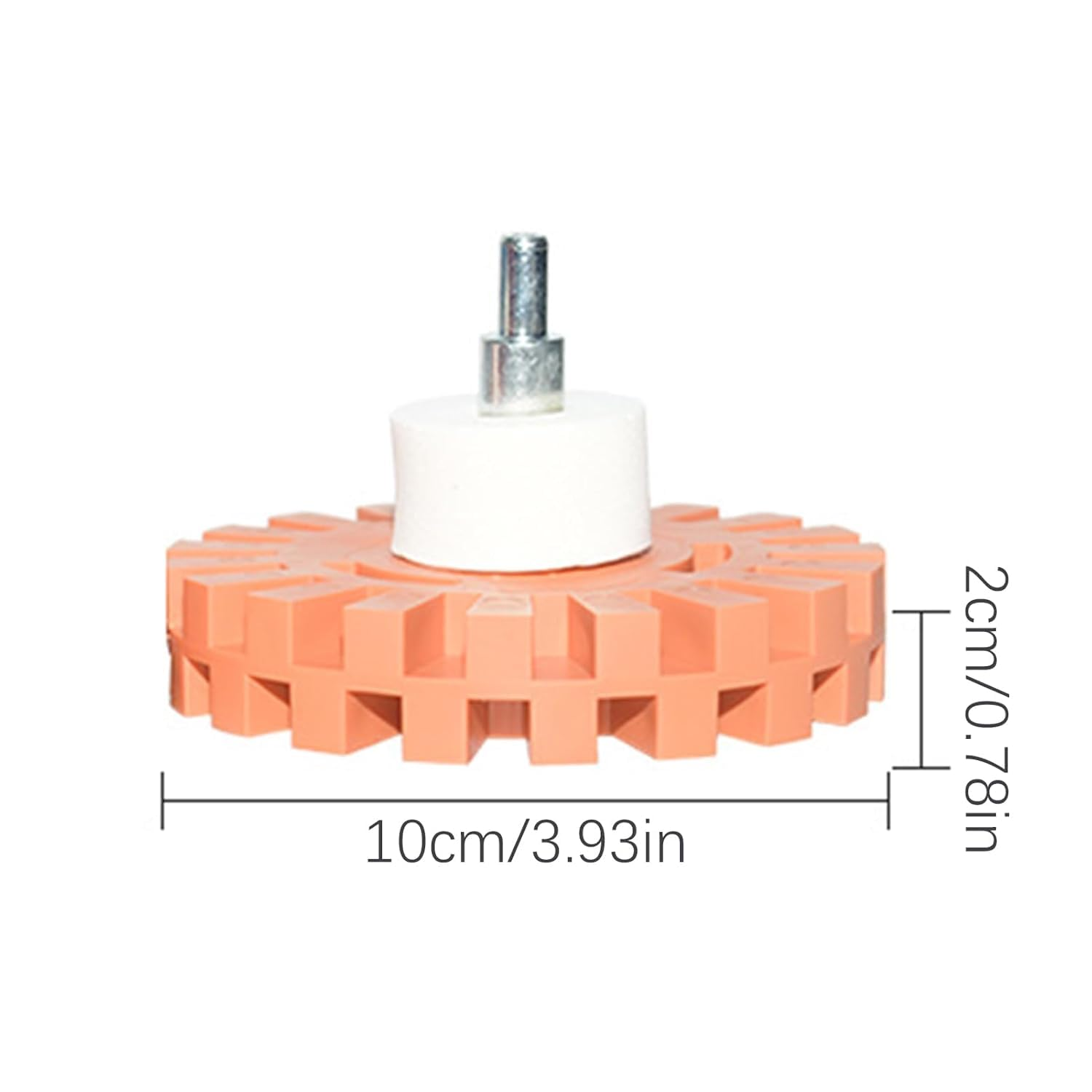 Lexziuo 1Pcs Sticker Removal Wheel - Automotive Adhesive Remover Rubber Eraser Disc Drill Tool, Quick Decal Stripping Wheel for Vehicle Graphics & Paint Surface Cleanup (B)