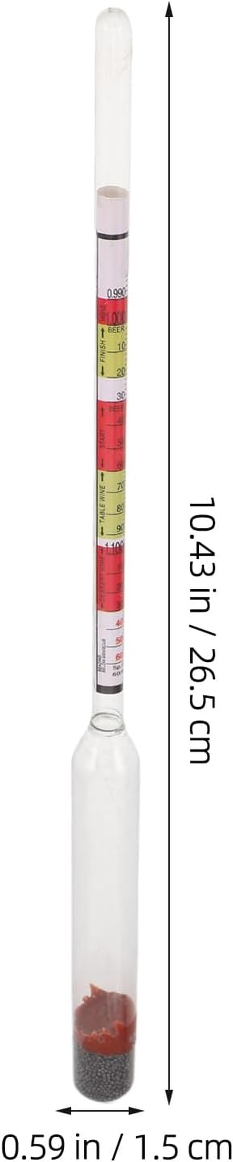 Healvian Wine Hydrometer for Brewing Precision Beer and Wine Making Tool Gravity Meter for Accurate Measurement of Sugar Content Wine and Beer image number 2
