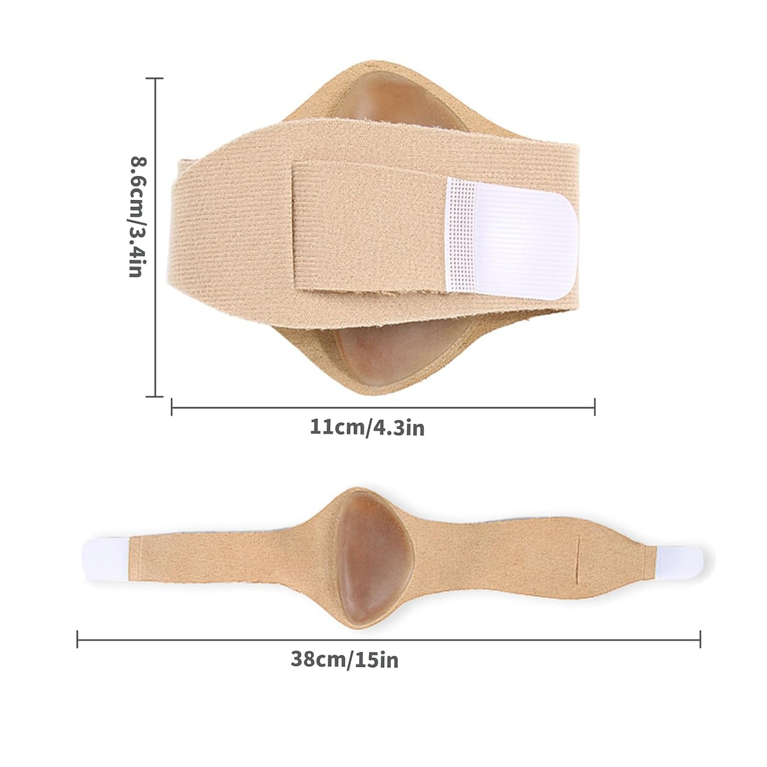 Arch Support Compression Bands, 2Pairs Arch Support Sleeve,Non-Slip Unisex Arch Sleeves,Compression Arch Support Sleeve Arch Support Plantar Fasciitis Relief Braces Sleeves for Foot Care image number 6