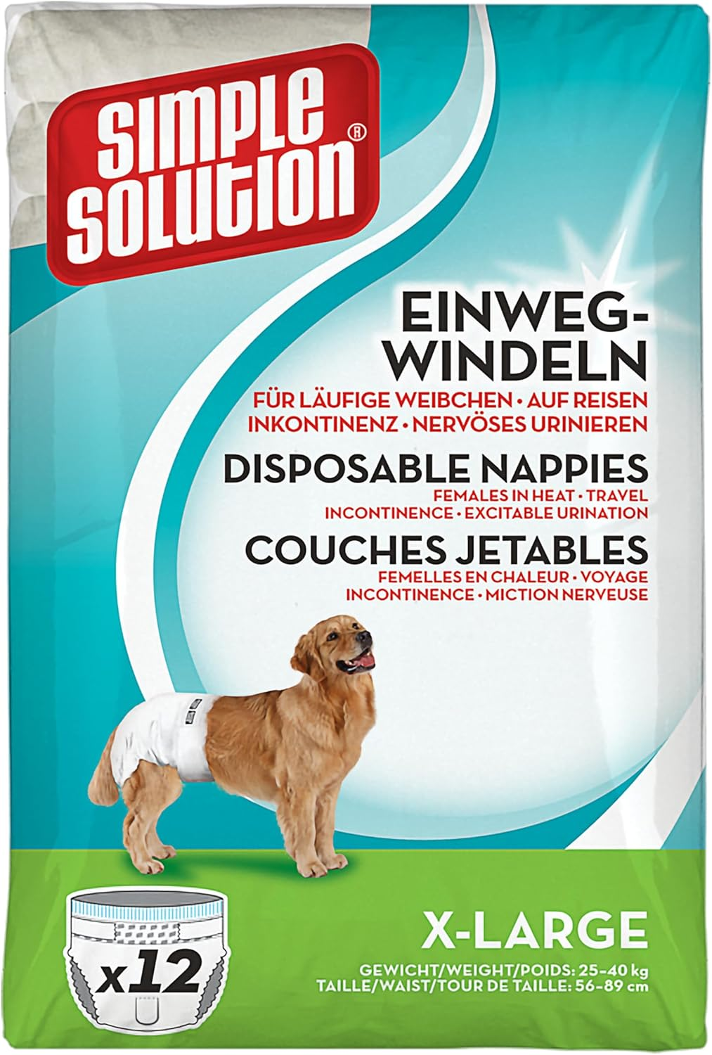 Simple Solution Hunde Windeln XL image number 4