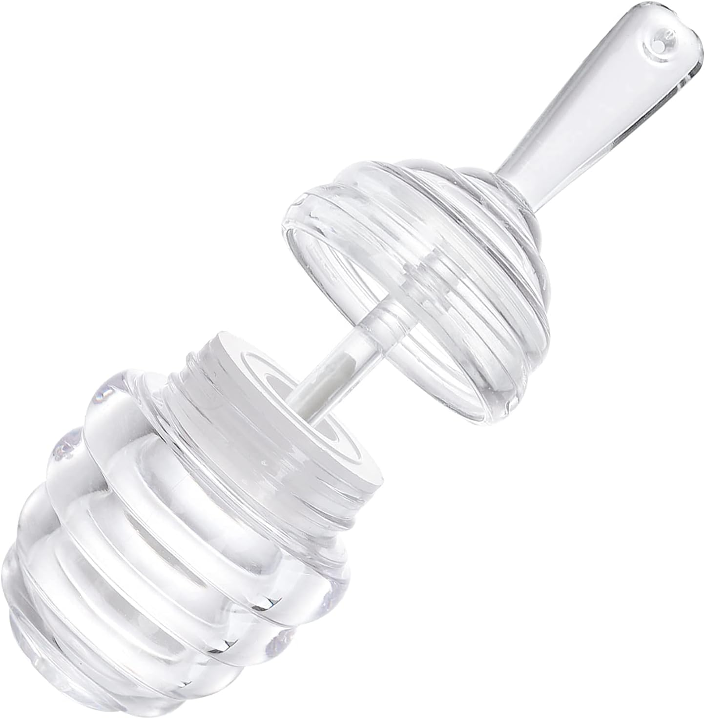 DEAYOU 30 Pack Empty Lip Gloss Wand Tubes, Honey Pots Shaped Refillable Plastic Lipgloss Containers, Mini Reusable Clear Lipstick Brush Bottles for Makeup, DIY Cosmetic Sample Bottle (0.2OZ/ 6Ml), Clear image number 5