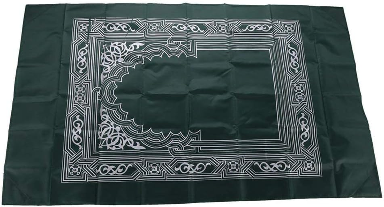 EXCEART 2PCS Praying Rug Travel Prayer Mat Compass Pocket Sized Carry Islamic Prayer Rug Muslim Prayer Mat Janamaz Sajadah Muslim Turkish Sajda Pad Random Color image number 6
