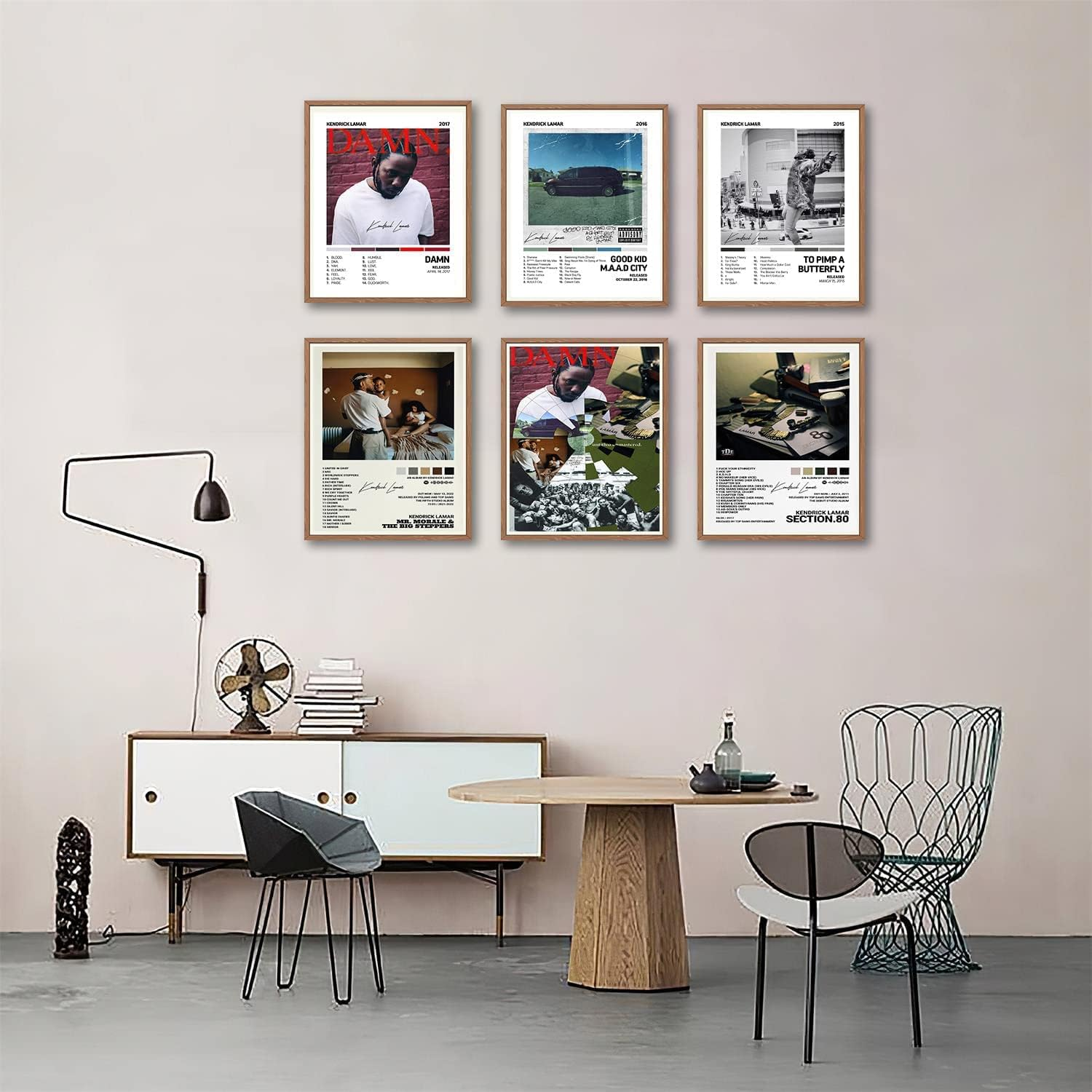 To a Butterfly Good Kid City Damn Music Album Cover Signed Limited Canvas Wall Art Room Aesthetics Decor Set of 6 Unframed 8X10 Inch Poster image number 1