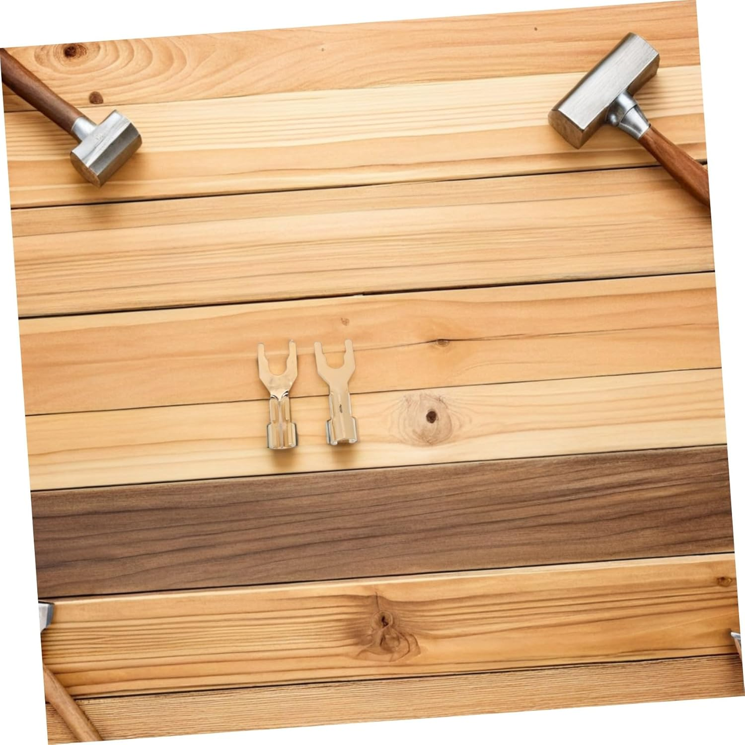 VANZACK 2Pcs Plated Speaker Spade Connectors for Amplifier Audio Hifi Banana Plug Y Fork Wire Terminals Fit for Home Theater and Recording Studio