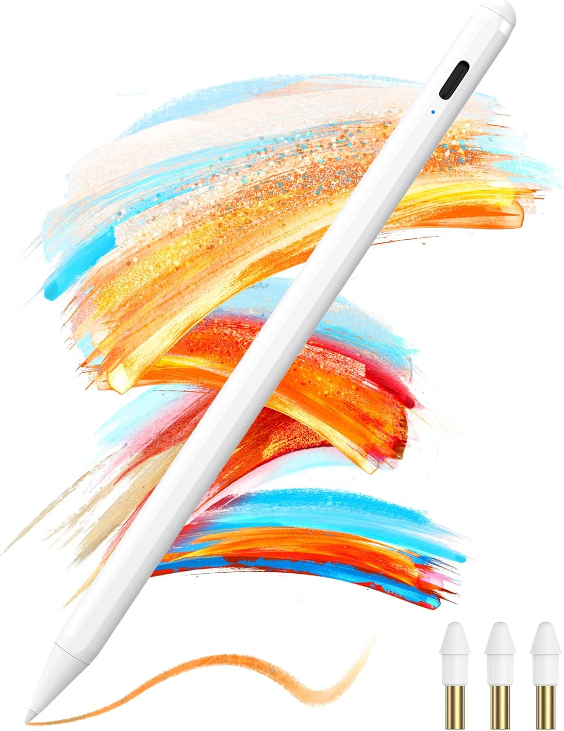 Stylus Pen for Ipad 6Th-11Th Generation-2X Fast Charge Ipad Pencil Compatible with 2018-2025 Ipad Pro 11"/12.9"/M4, Ipad Air 3/4/5/M2/M3,Ipad Mini 5/6 Gen-Black