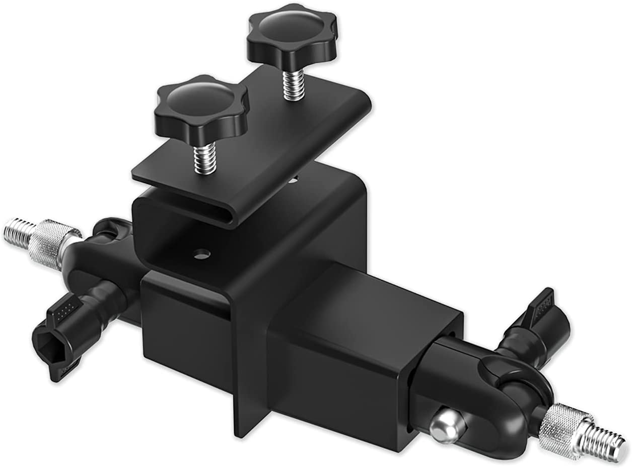 HOLACA 2 in 1 Two-Way Gutter Mount for Eufy Cam 3(S330),S230,S220,E20/E40/Eufy2/2Pro/3C/2C Pro/Eufy E and Solar Panel- Arlo Accessories Outdoor Mount(1Pack Black) (Black) image number 2