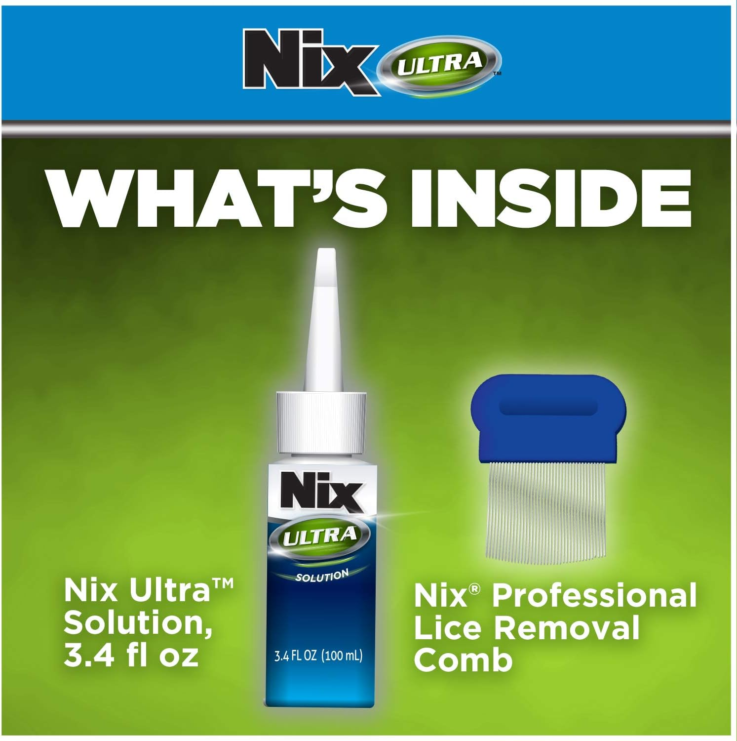 Nix Ultra 2-In-1 Super Lice Treatment, 3.4 Fl Oz and Lice & Egg Removal Comb image number 4