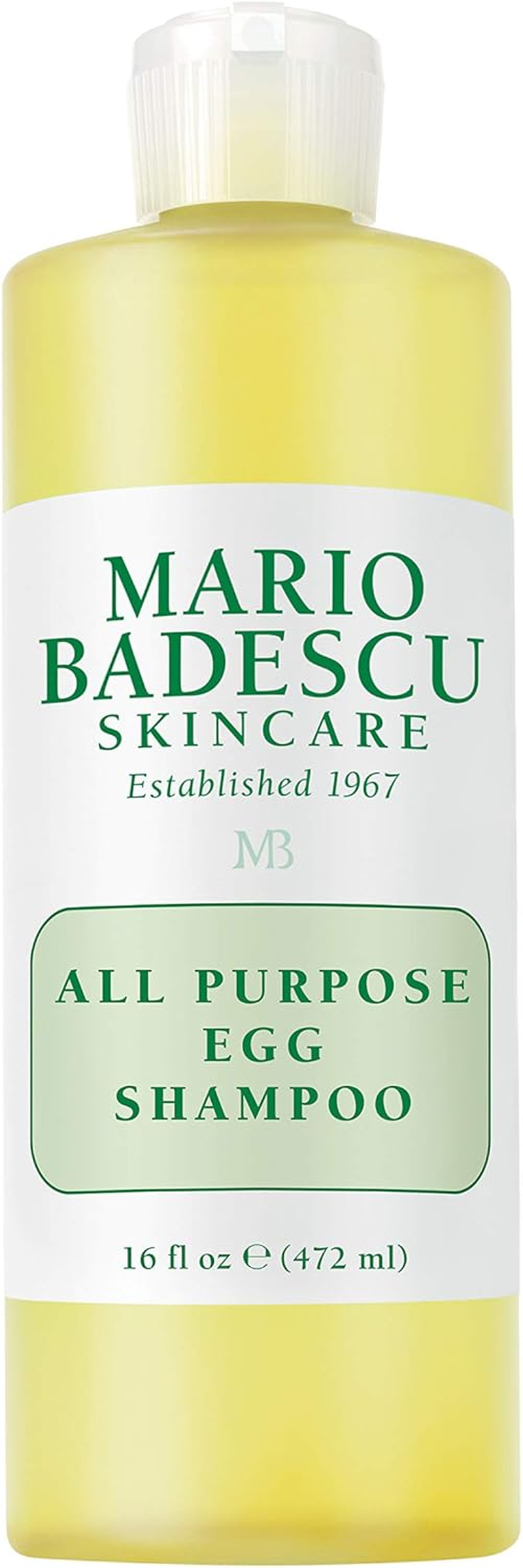 Mario Badescu All Purpose Egg Shampoo for All Hair and Skin Types | Shampoo and Body Wash That Cleanses and Nourishes |Formulated with Egg White Proteins| 16 Fl Oz