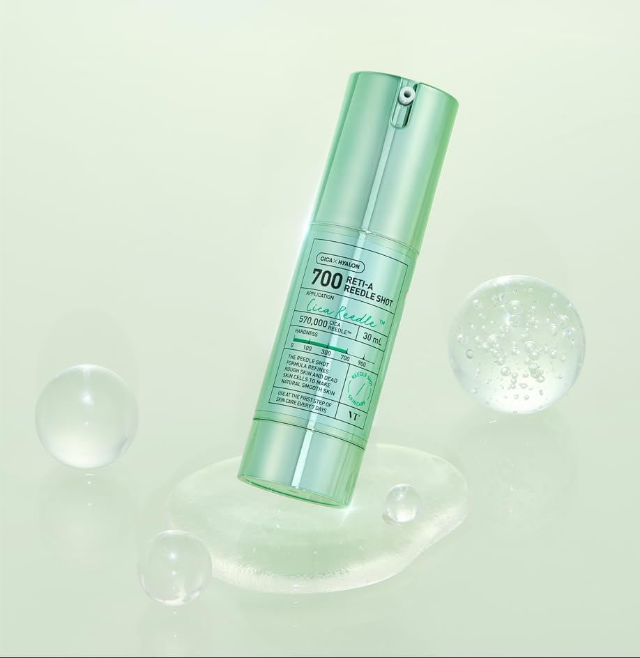 VT COSMETICS Reti-A Reedle Shot 700 Essence | Daily Face Serum for Larged Pores, Centella Asiatica, Hyaluronic Acid, Green Propolis Extract for All Skin Type, 30Ml image number 2