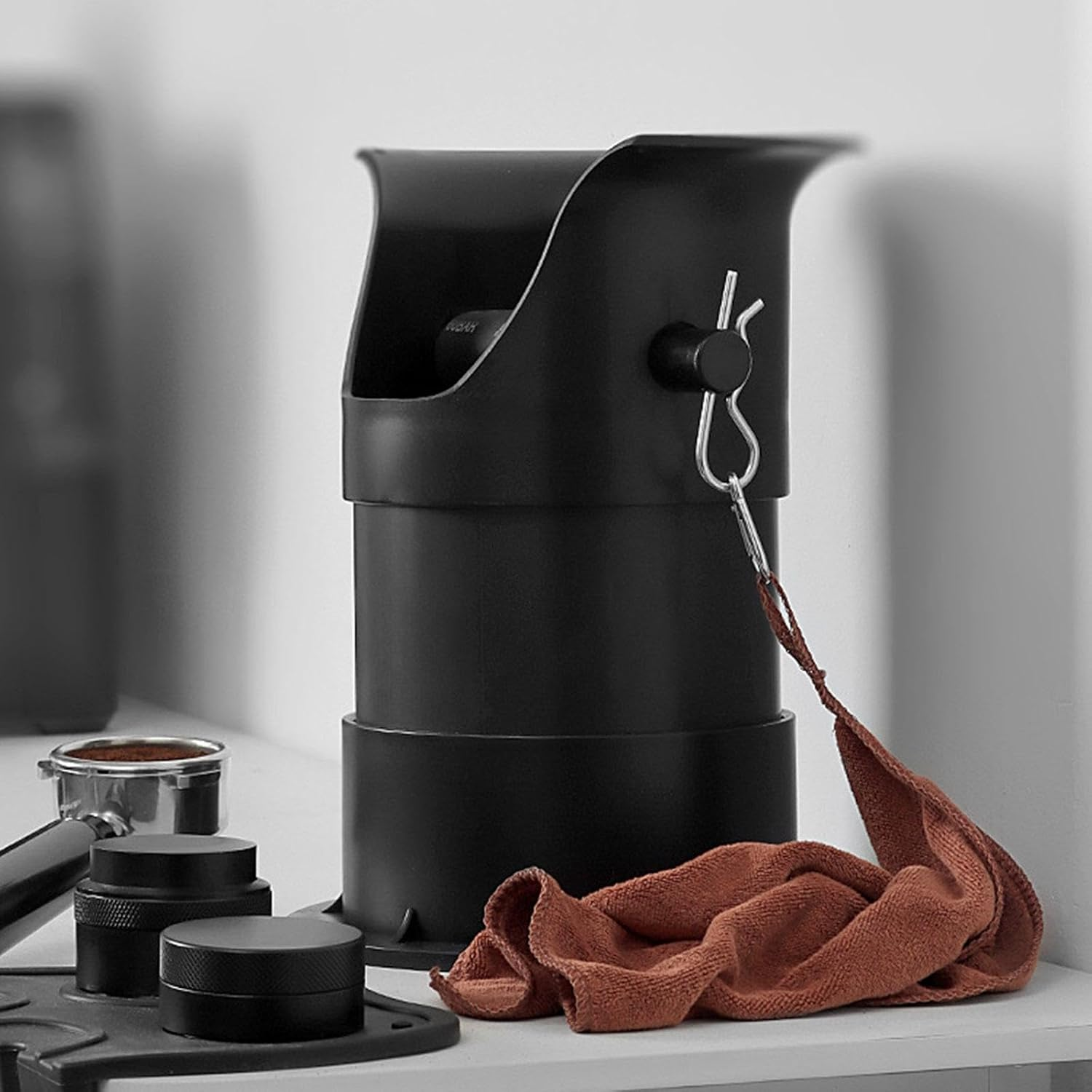 Leefasy Coffee Ground Knock Box Espresso Knock Box Coffee Maker Accessories Durable Large Capacity Coffee Waste Bin for Western Restaurants Office image number 2