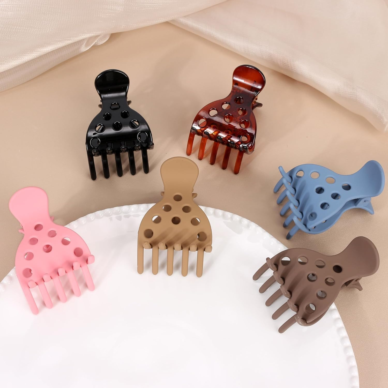 EOMECUIGAO Jaw Clamps Volume Curly Hair Claw 6 PCS Bounce Curl Clip Root Lifting Clips for for Natural Volume Curls image number 4