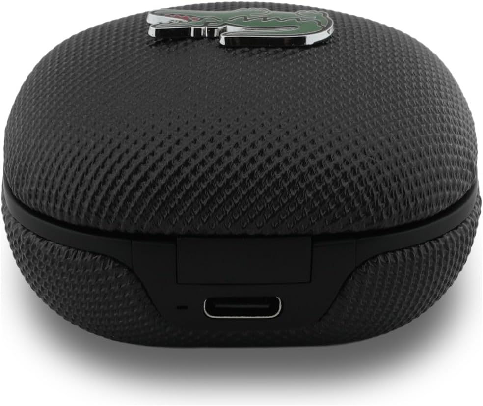 CG Mobile Lacoste TWS Iconic Pe Pique Bluetooth Headphones (Black)