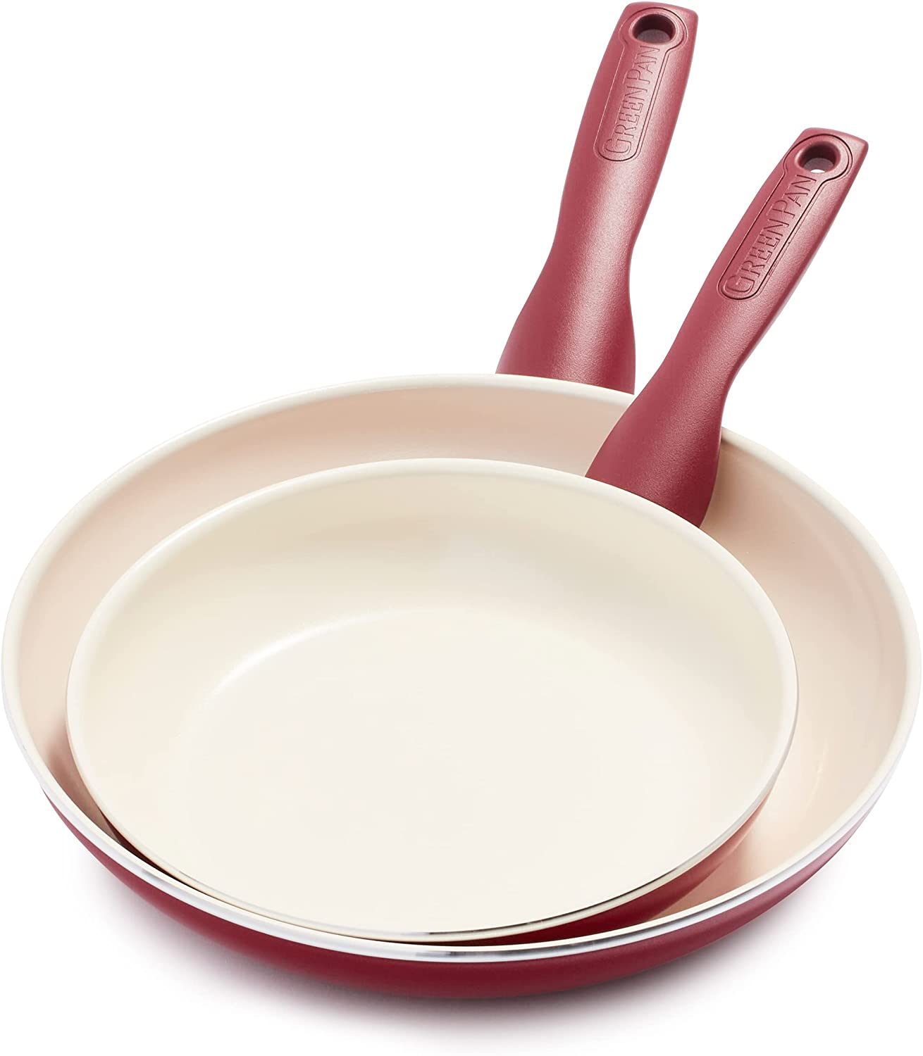 Greenpan Rio Healthy Ceramic Nonstick 10" Frying Pan Skillet, Pfas-Free, Dishwasher Safe, Turquoise