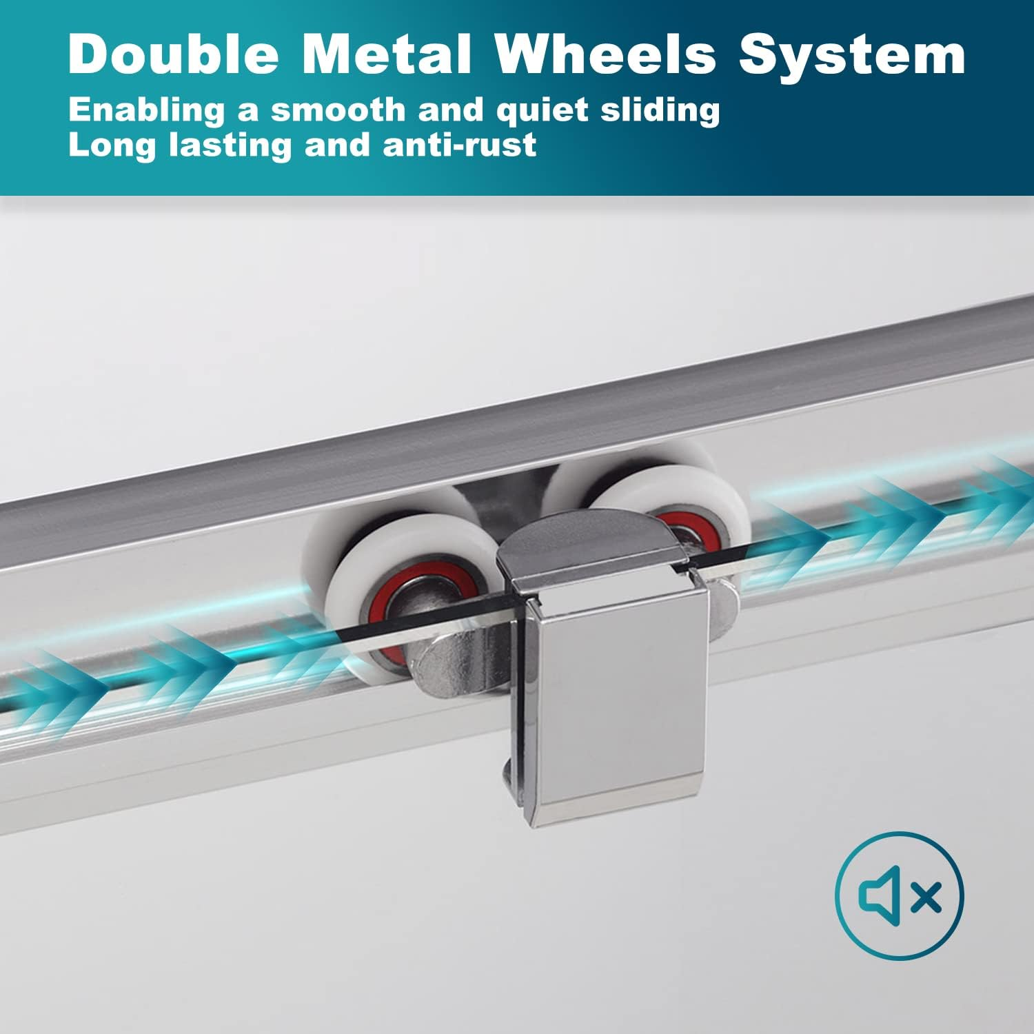 ELEGANT Corner Sliding Shower Door, Shower Screen with Panel, Silver Framed Shower Enclosure with 5Mm Tempered Safety Clear Glass, 760X760&times;1900Mm image number 6