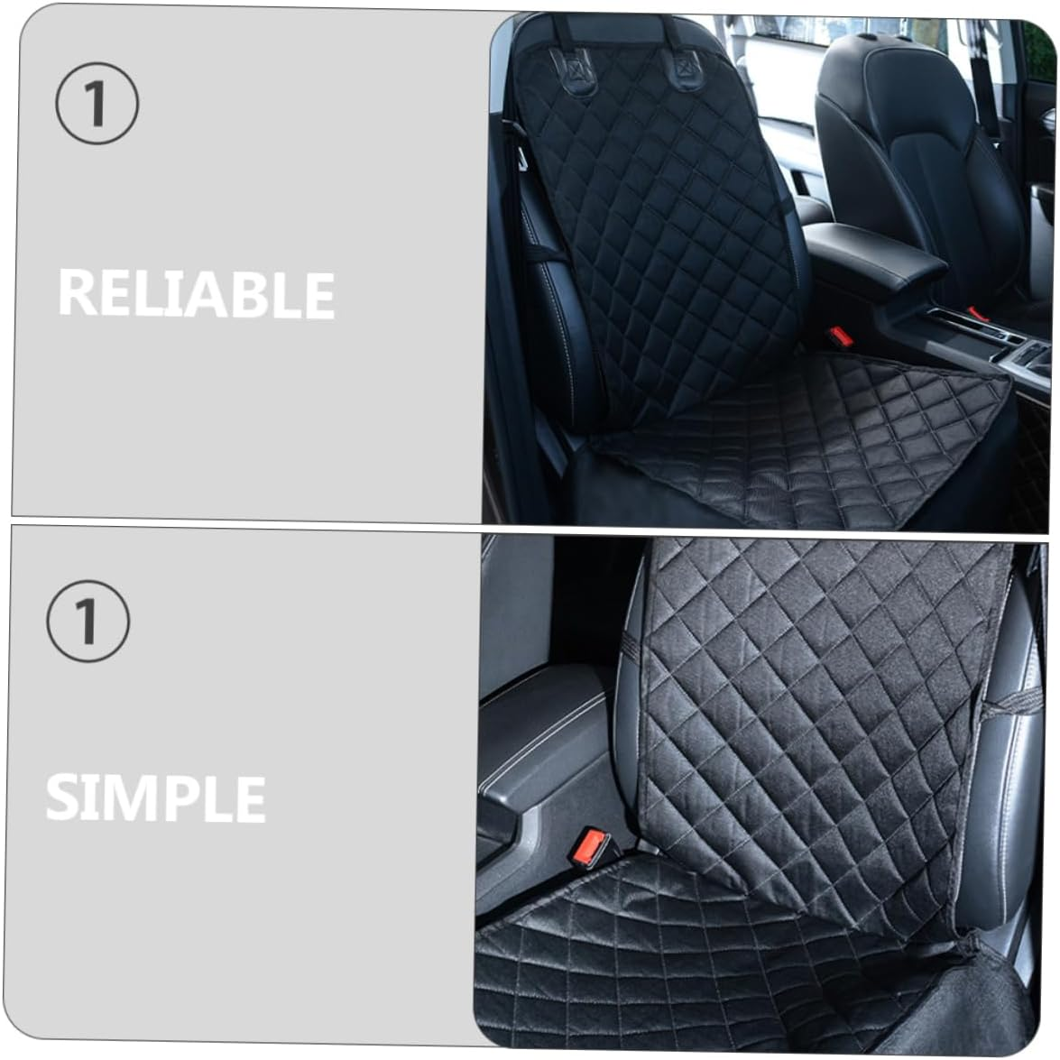 Car Pet Mat Waterproof Dog Seat Cover Foldable Durable 39X18 Inch Universal Fit for Vehicle Back Seat Protection image number 6