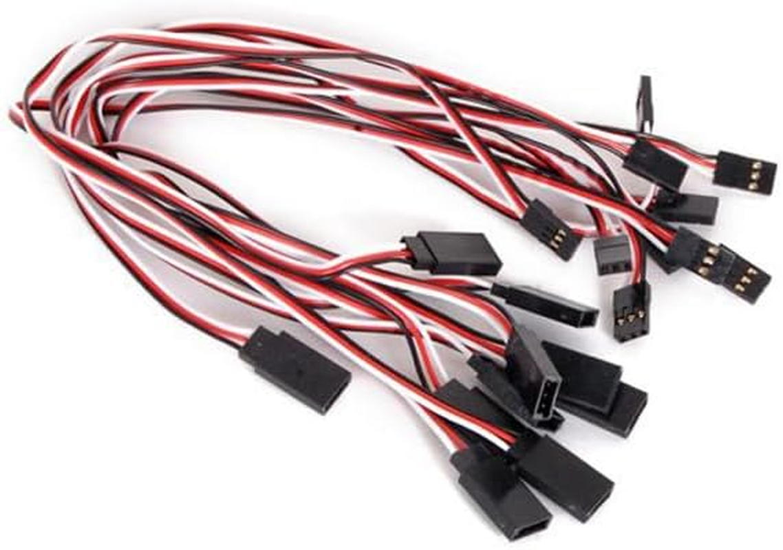 KOMBIUDA 10 Pcs Male to Female Extension Lead Wire Cable for Rc Cars Trucks and Airplanes Connection for Remote Control image number 6