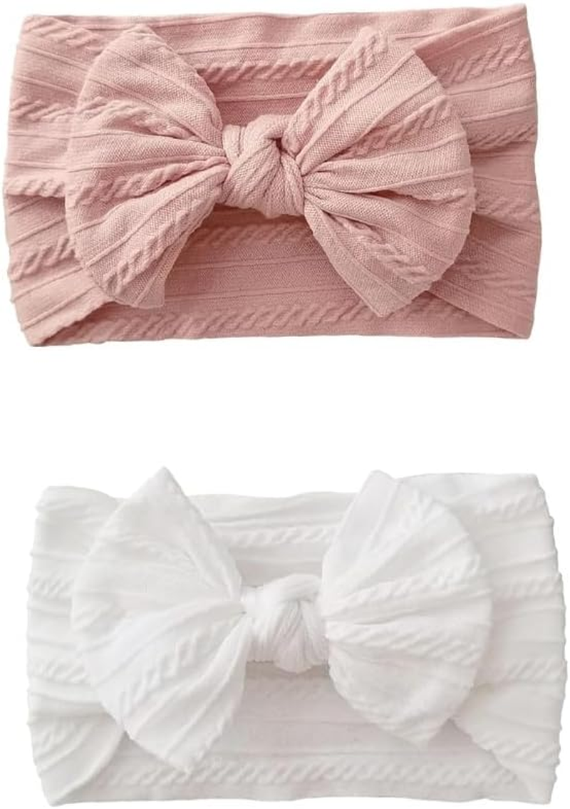 2Pcs Headbands with Bows Soft Headband with Bows Hairbands Cute Bow for Everyday Wear and Special Occasions image number 4