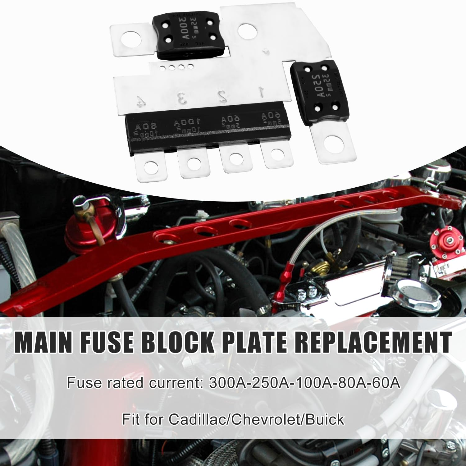 13289598 20815889 Front Compartment Main Fuse Block Plate, Fuse Block Plate Replacement for Cadillac ATS CTS SRX XTS for Buick Allure Lacrosse Regal for Chevy Impala Malibu image number 1