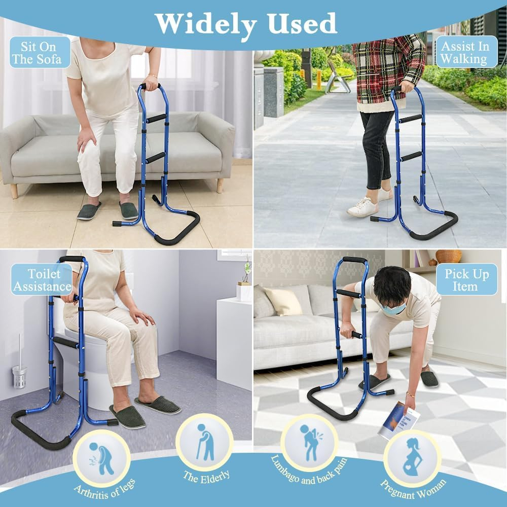Stand Assist Aid for Elderly Chair Lift Devices for Seniors Standing Supports Bed Rails Sit to Stand Lift Adults Walking Assistance Portable Patient Mobility Aids for Couch, Recliner Chair (Blue) image number 4