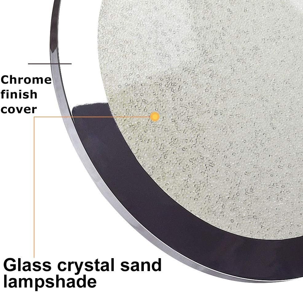 PADMA LED Ceiling Light, Chrome, Modern, 18W, 1440LM, IP44 Waterproof, Suitable for Bedroom, Hallway, Kitchen, Living Room image number 5