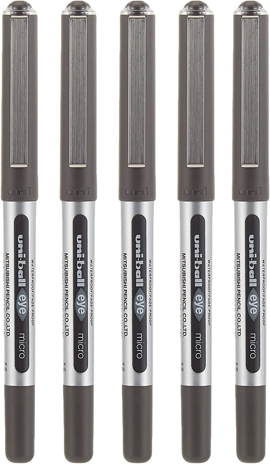 Uni-Ball Eye Micro UB150 Rollerball (Blue, Pack of 5 Pens)